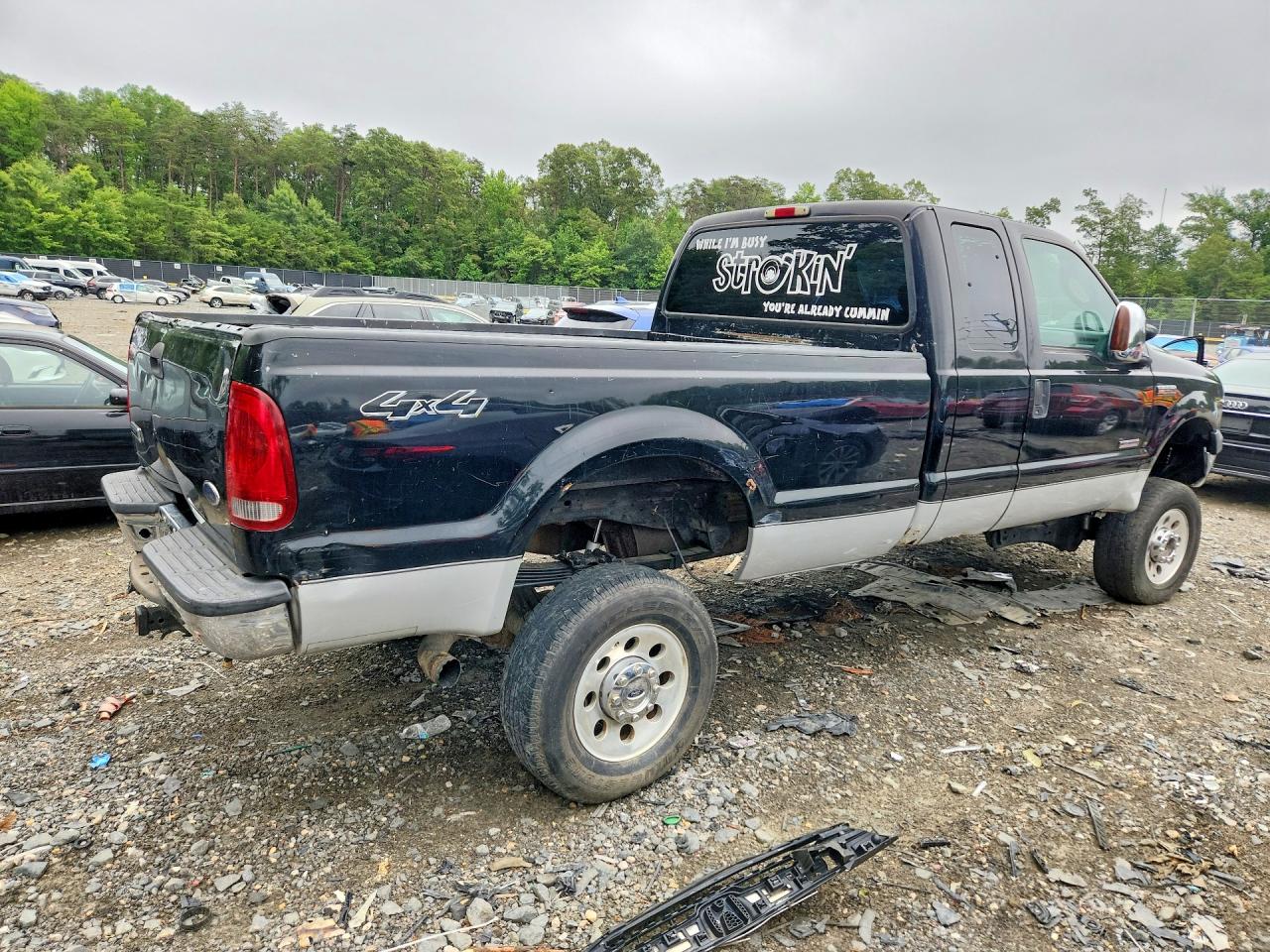 2006 Ford F250 Super Duty Black vin: 1FTSX21P36EB21855