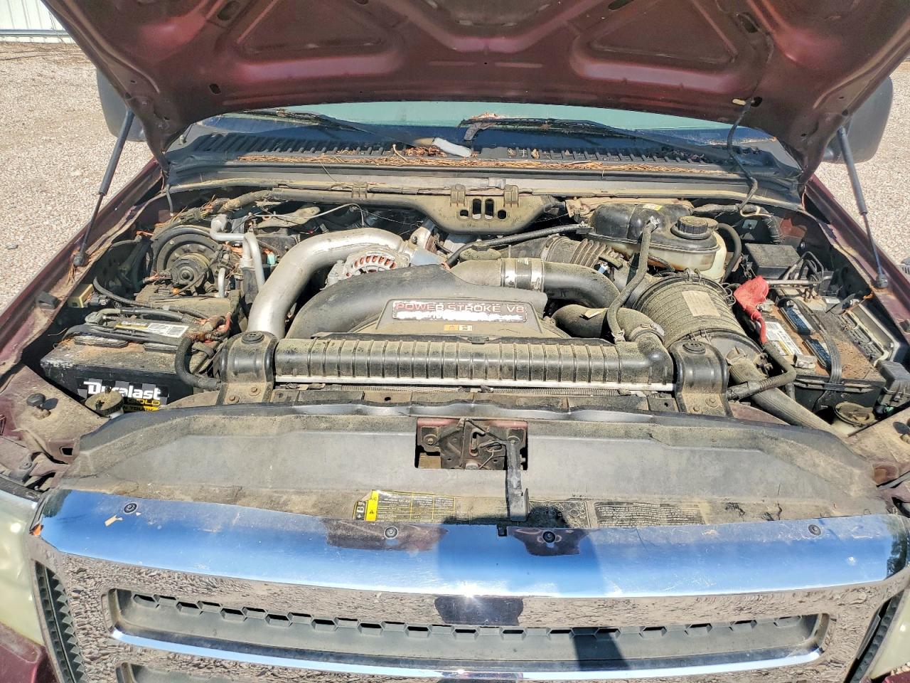 2005 Ford F250 Super Duty Burgundy vin: 1FTSX21P45ED20055