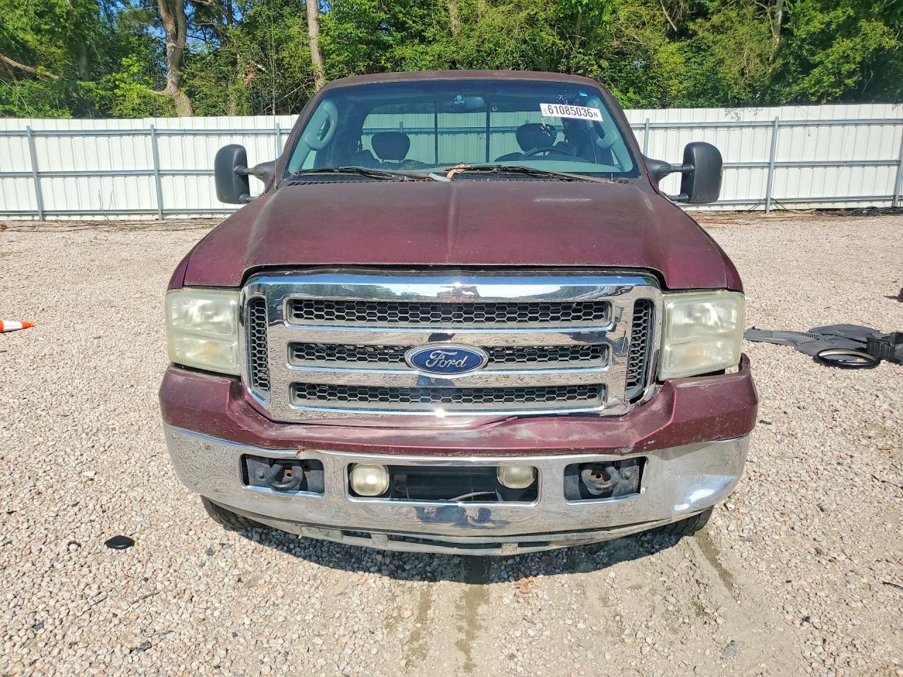 2005 Ford F250 Super Duty Burgundy vin: 1FTSX21P45ED20055
