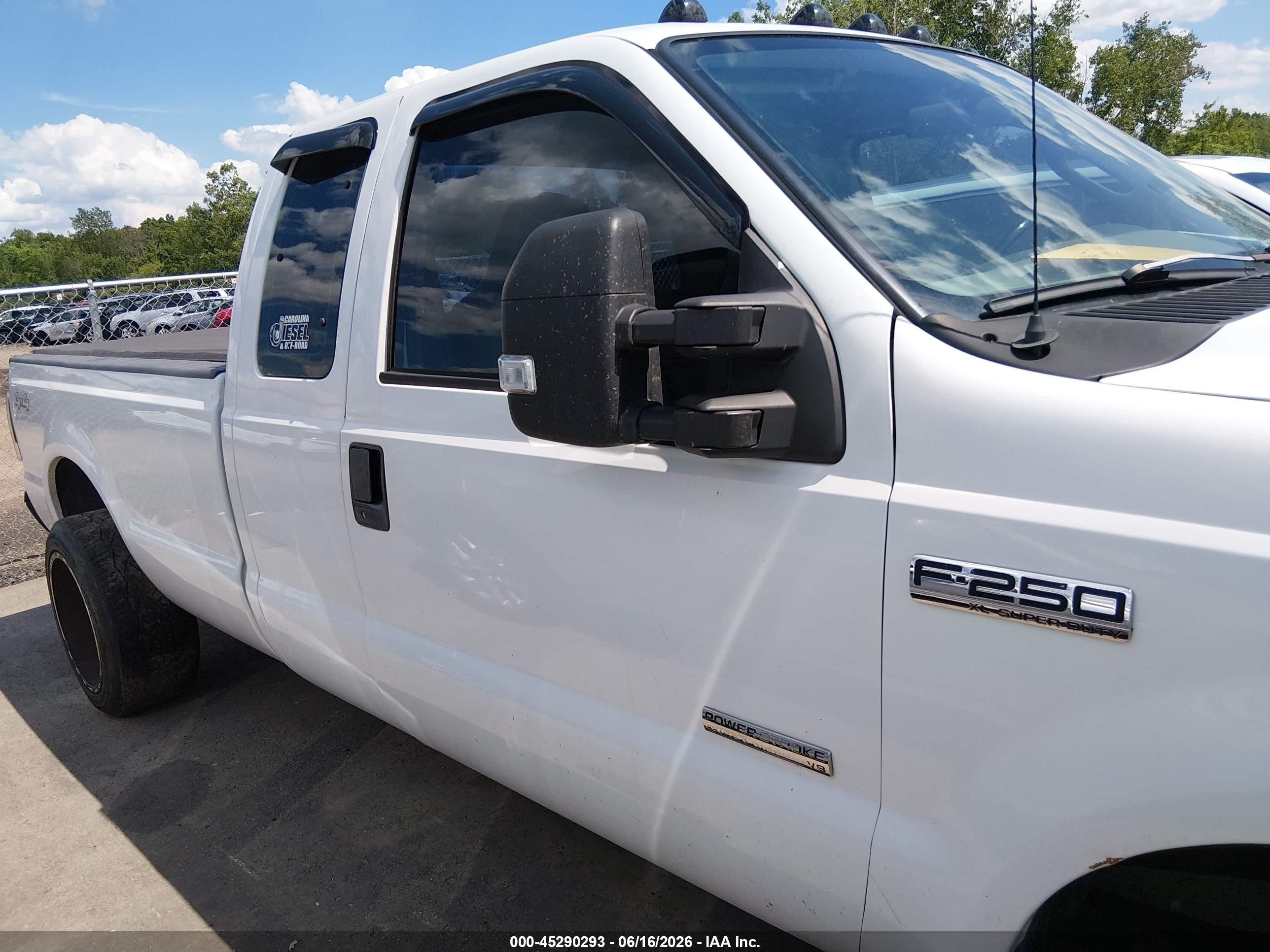 2006 Ford F-250 Lariat/xl/xlt White vin: 1FTSX21P46EC40398