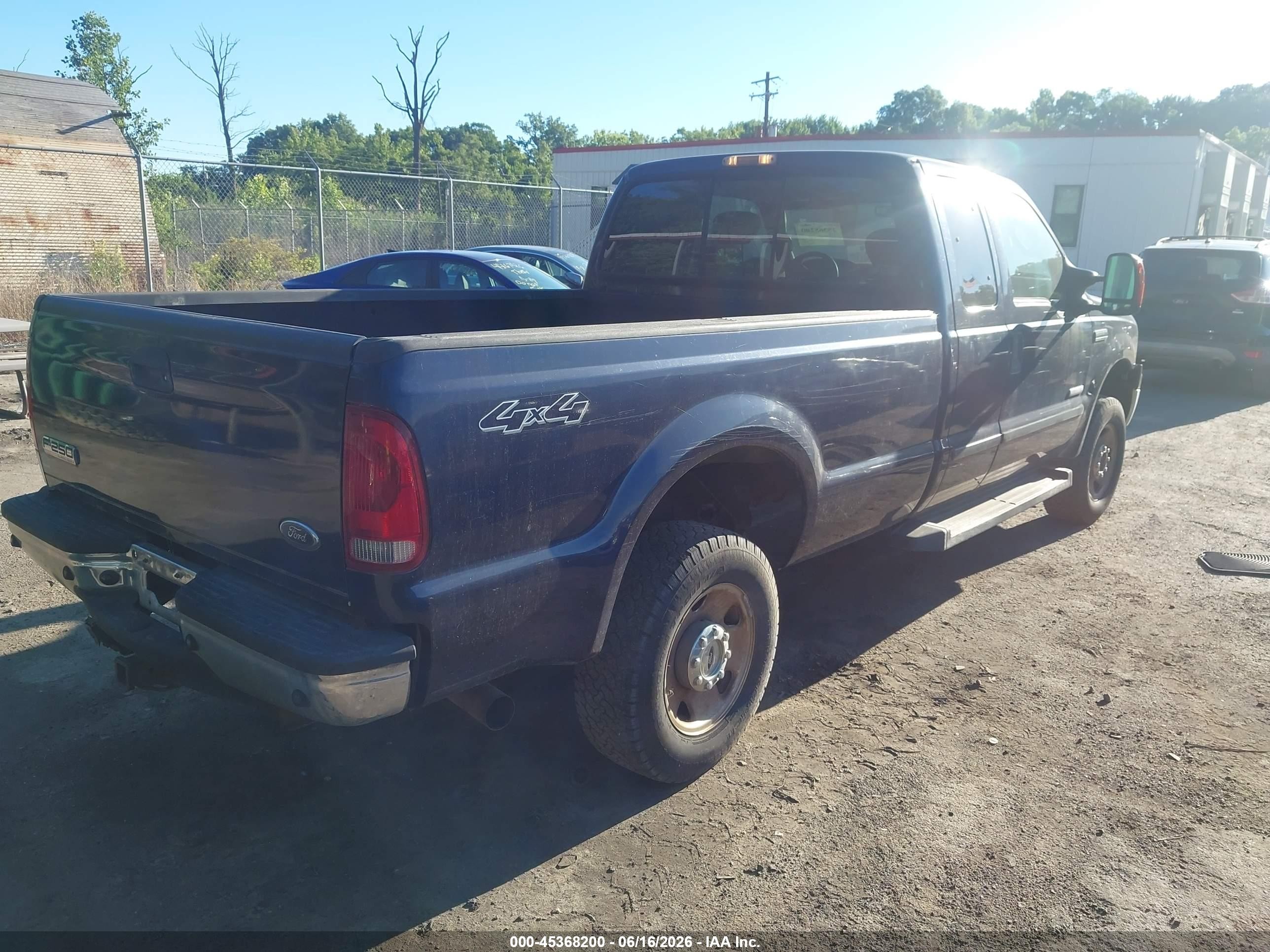 2006 Ford F-250 Lariat/xl/xlt Dark Blue vin: 1FTSX21P46ED93797