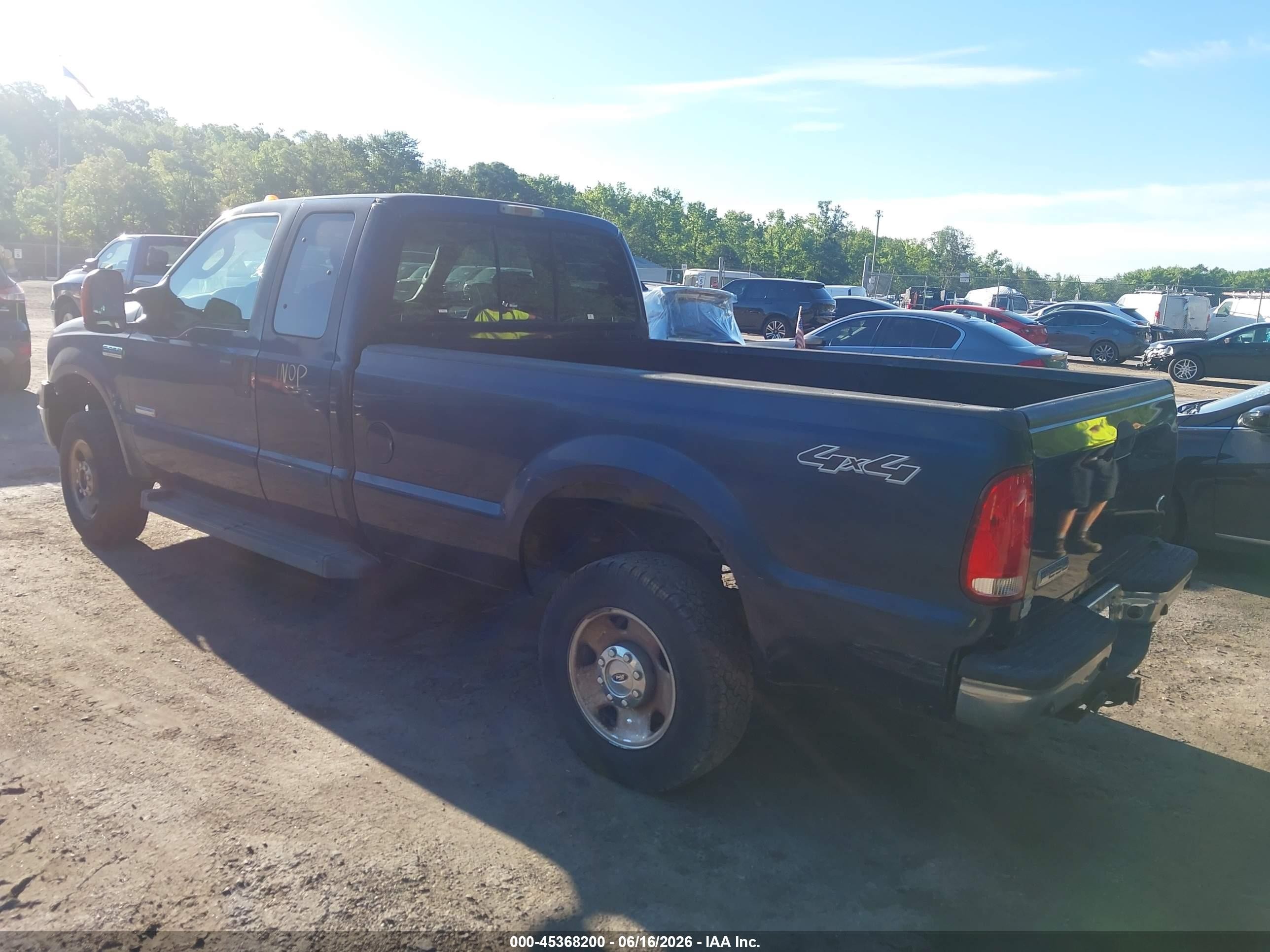 2006 Ford F-250 Lariat/xl/xlt Dark Blue vin: 1FTSX21P46ED93797