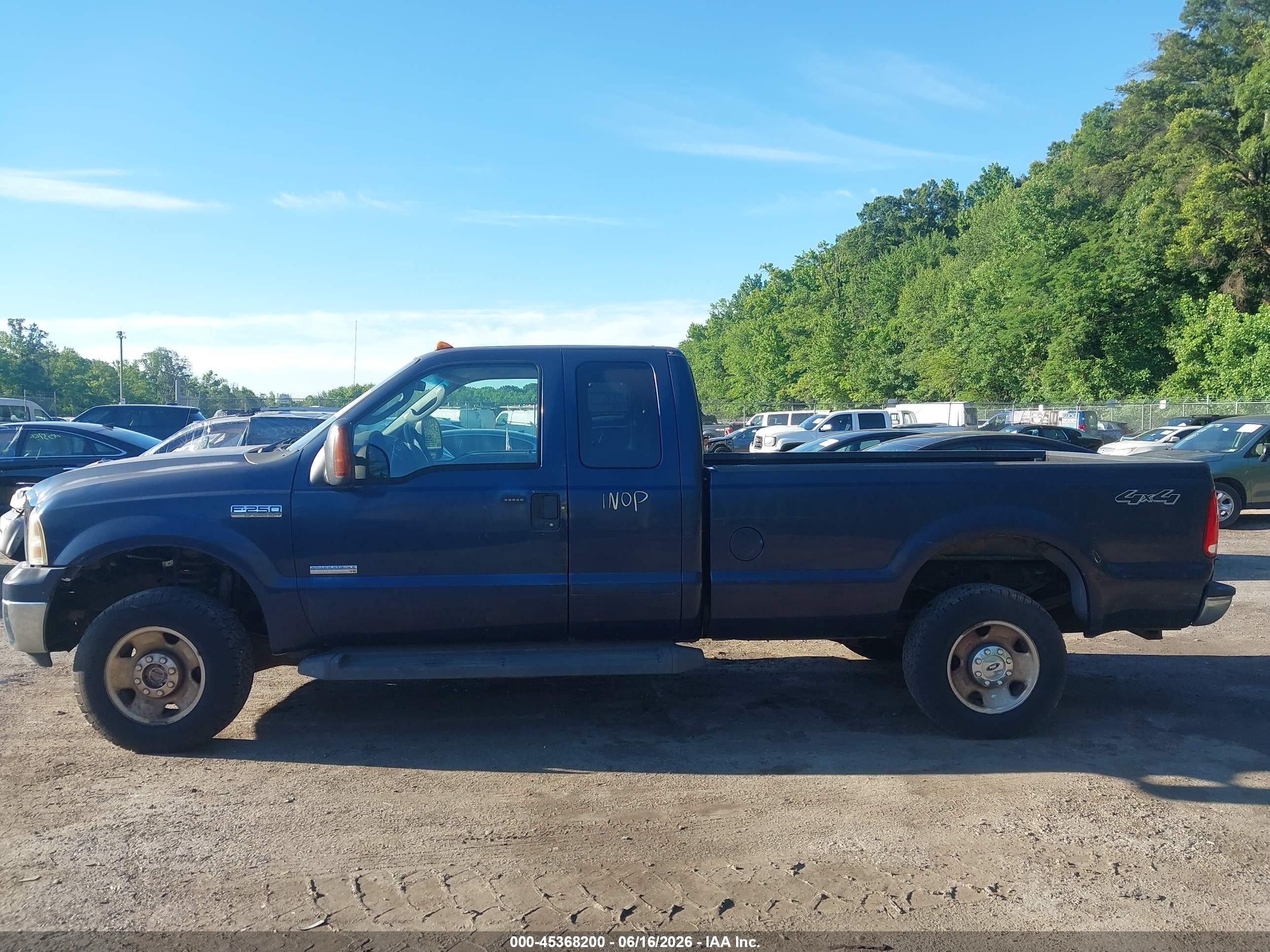 2006 Ford F-250 Lariat/xl/xlt Dark Blue vin: 1FTSX21P46ED93797