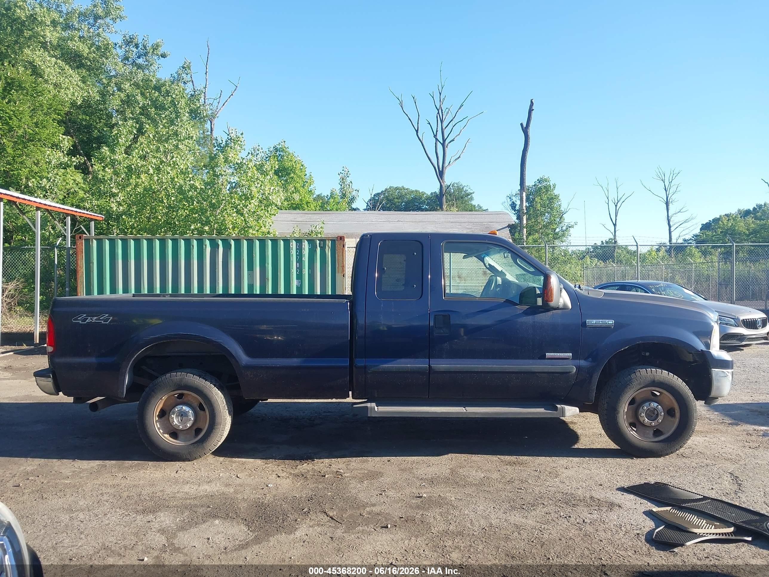 2006 Ford F-250 Lariat/xl/xlt Dark Blue vin: 1FTSX21P46ED93797