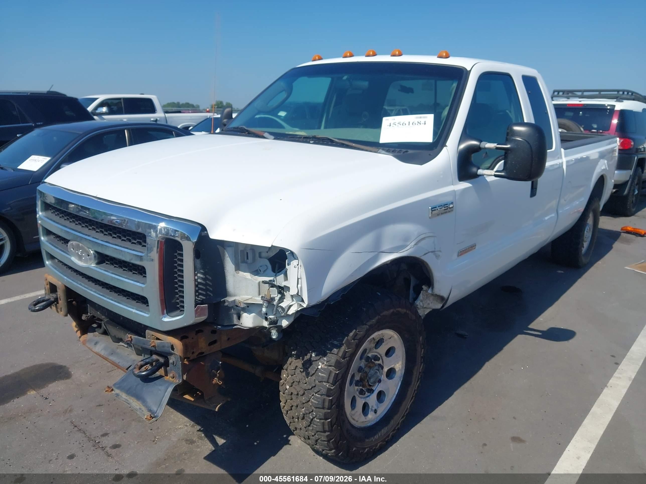 2006 Ford F-250 Lariat/xl/xlt White vin: 1FTSX21P56EA25399