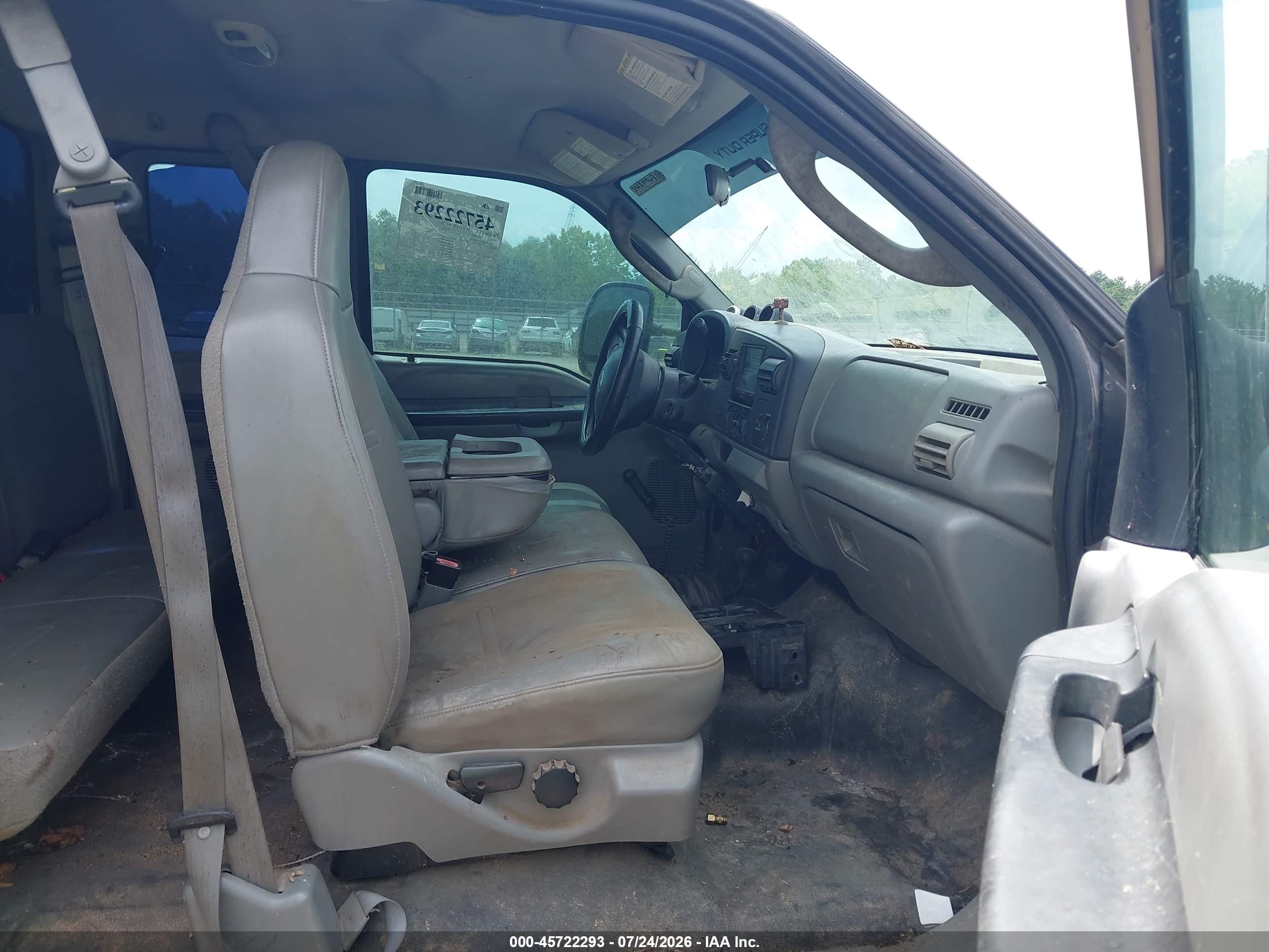 2005 Ford F-250 Lariat/xl/xlt Gray vin: 1FTSX21P65EA88235