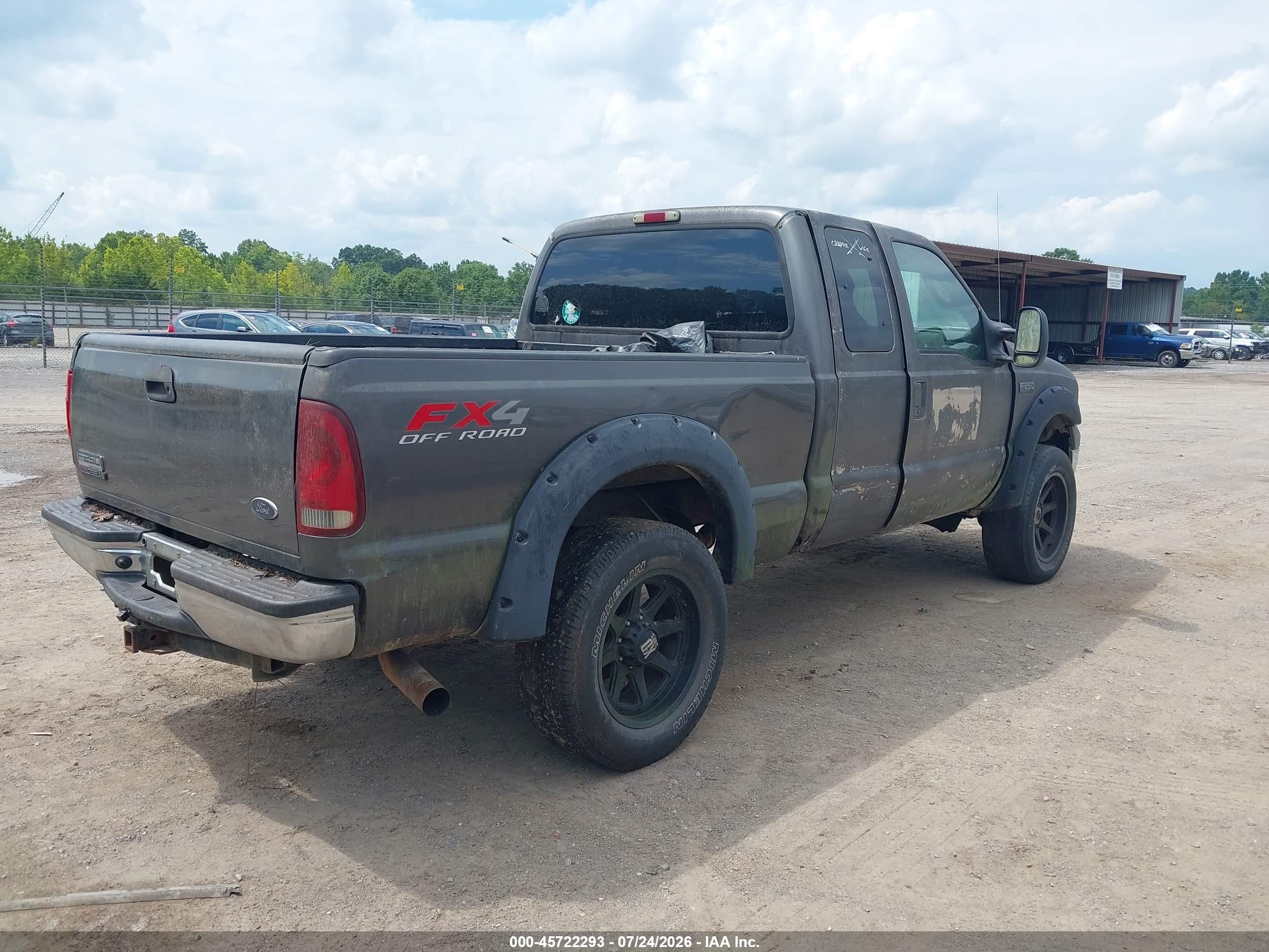 2005 Ford F-250 Lariat/xl/xlt Gray vin: 1FTSX21P65EA88235