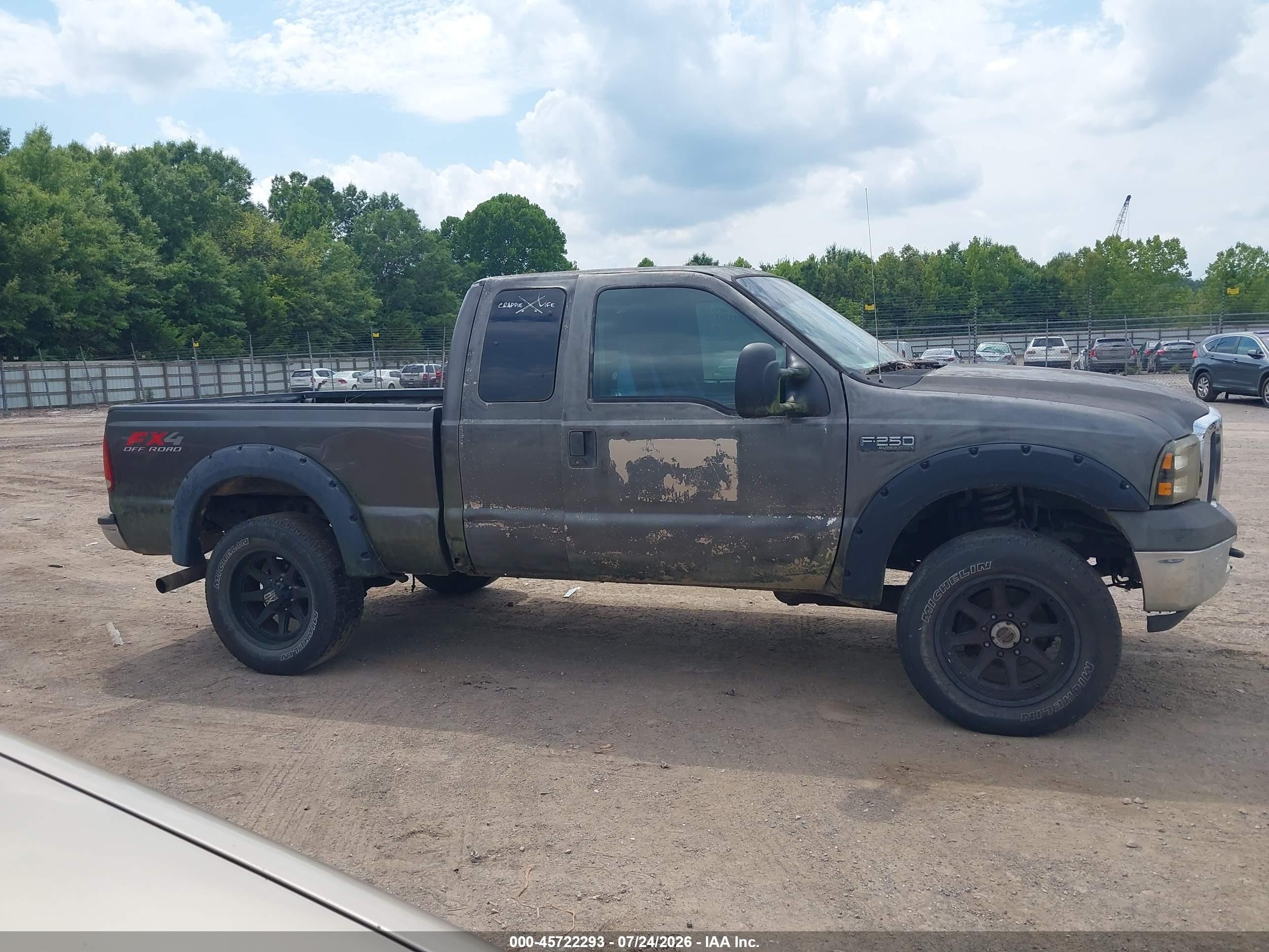 2005 Ford F-250 Lariat/xl/xlt Gray vin: 1FTSX21P65EA88235