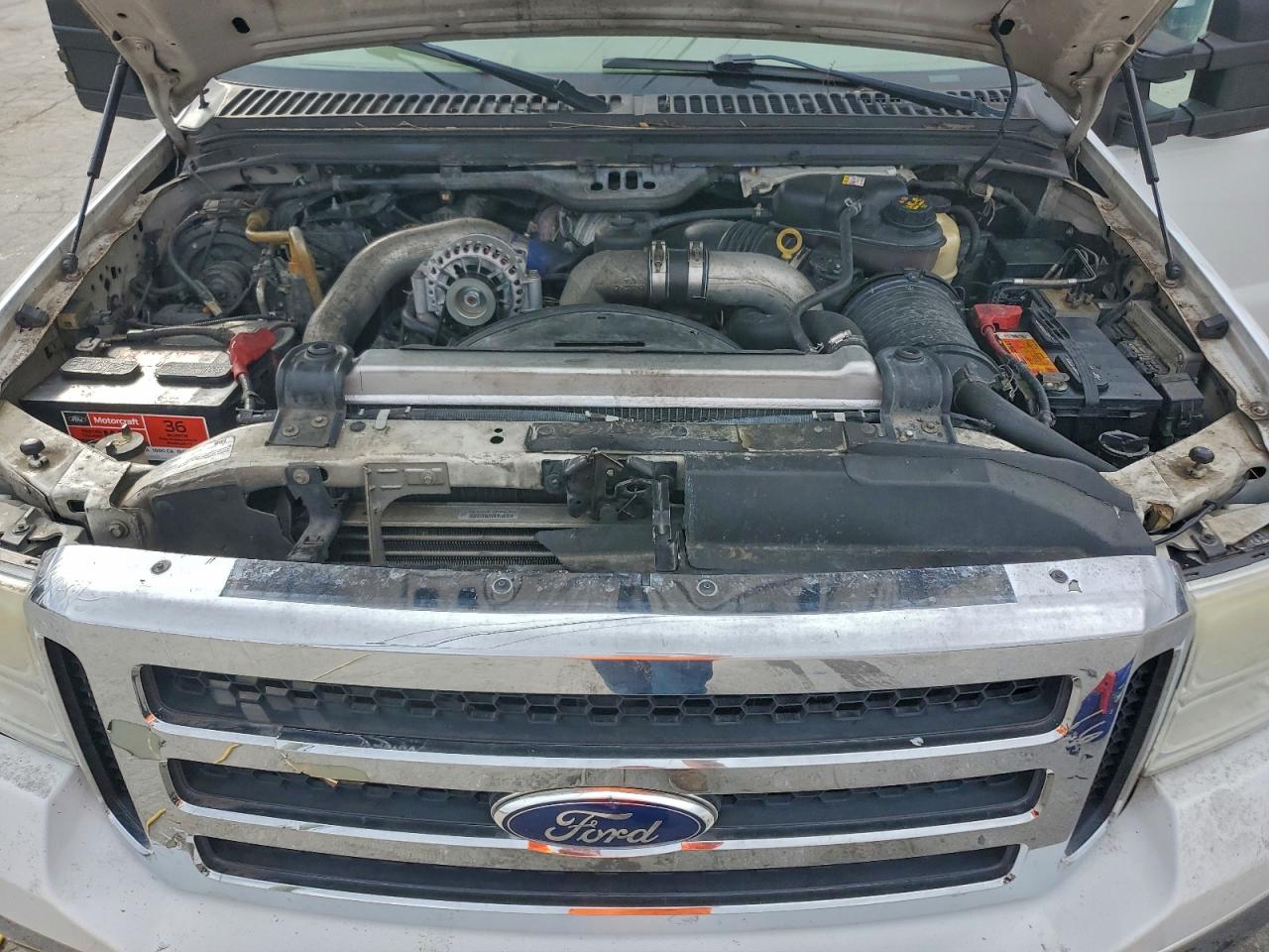 2007 Ford F250 Super Duty White vin: 1FTSX21P67EA04448