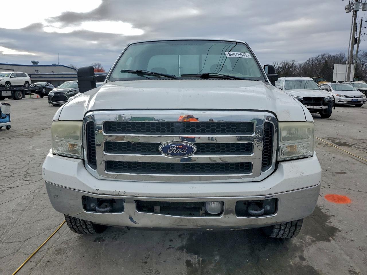 2007 Ford F250 Super Duty White vin: 1FTSX21P67EA04448