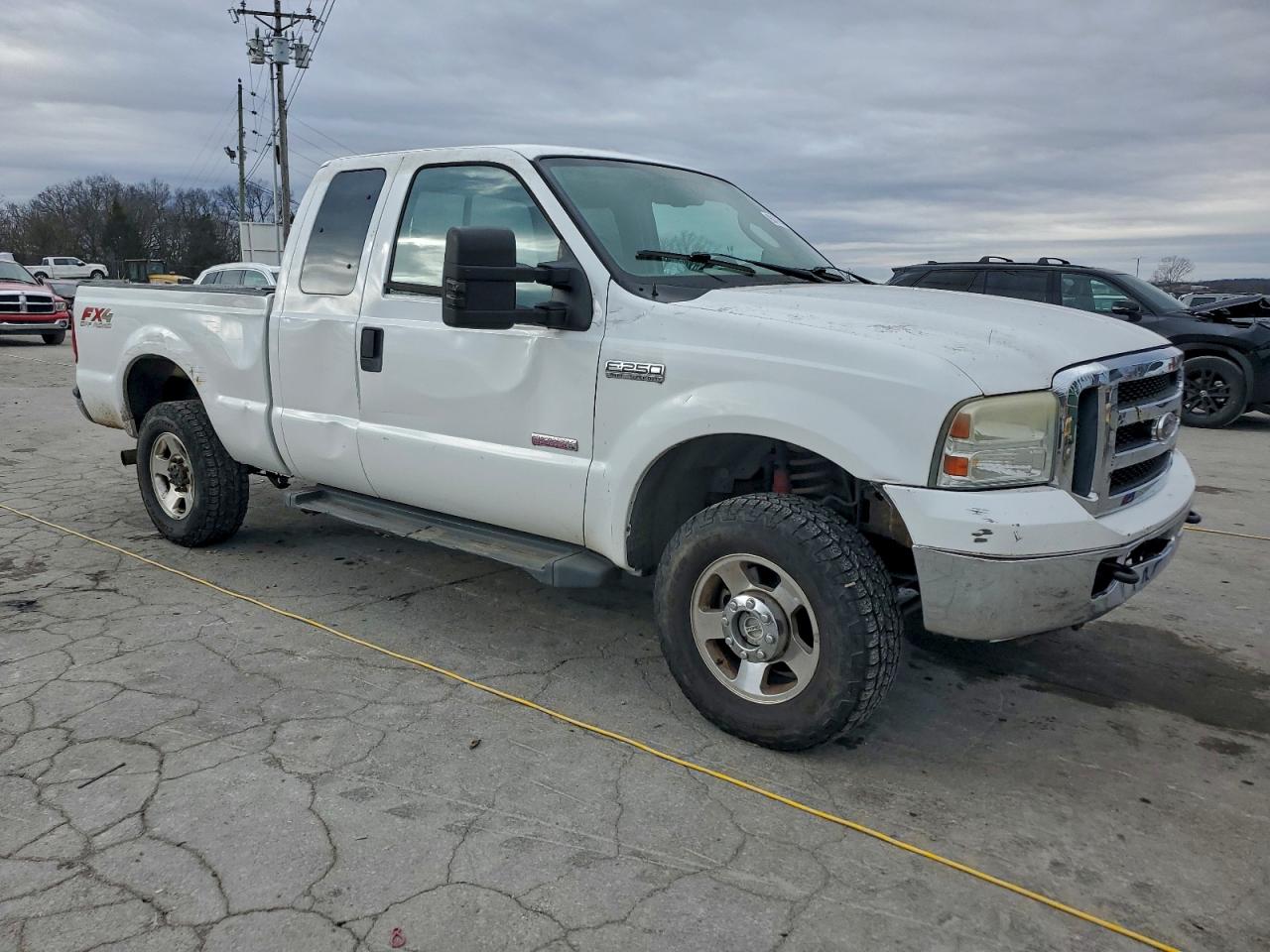 2007 Ford F250 Super Duty White vin: 1FTSX21P67EA04448