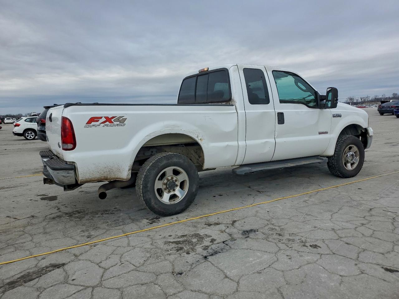 2007 Ford F250 Super Duty White vin: 1FTSX21P67EA04448
