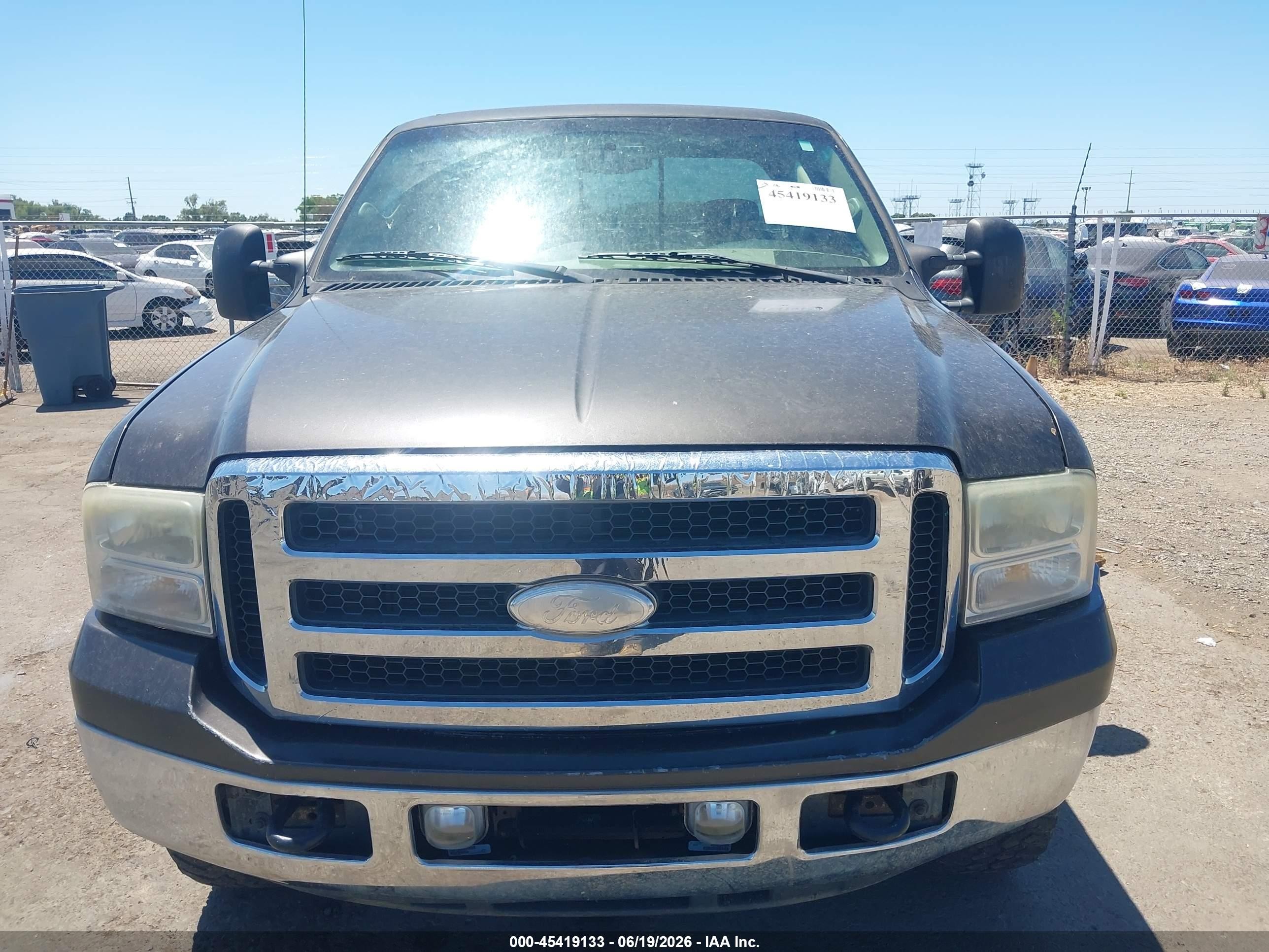 2006 Ford F-250 Lariat/xl/xlt Gray vin: 1FTSX21P86EA15515