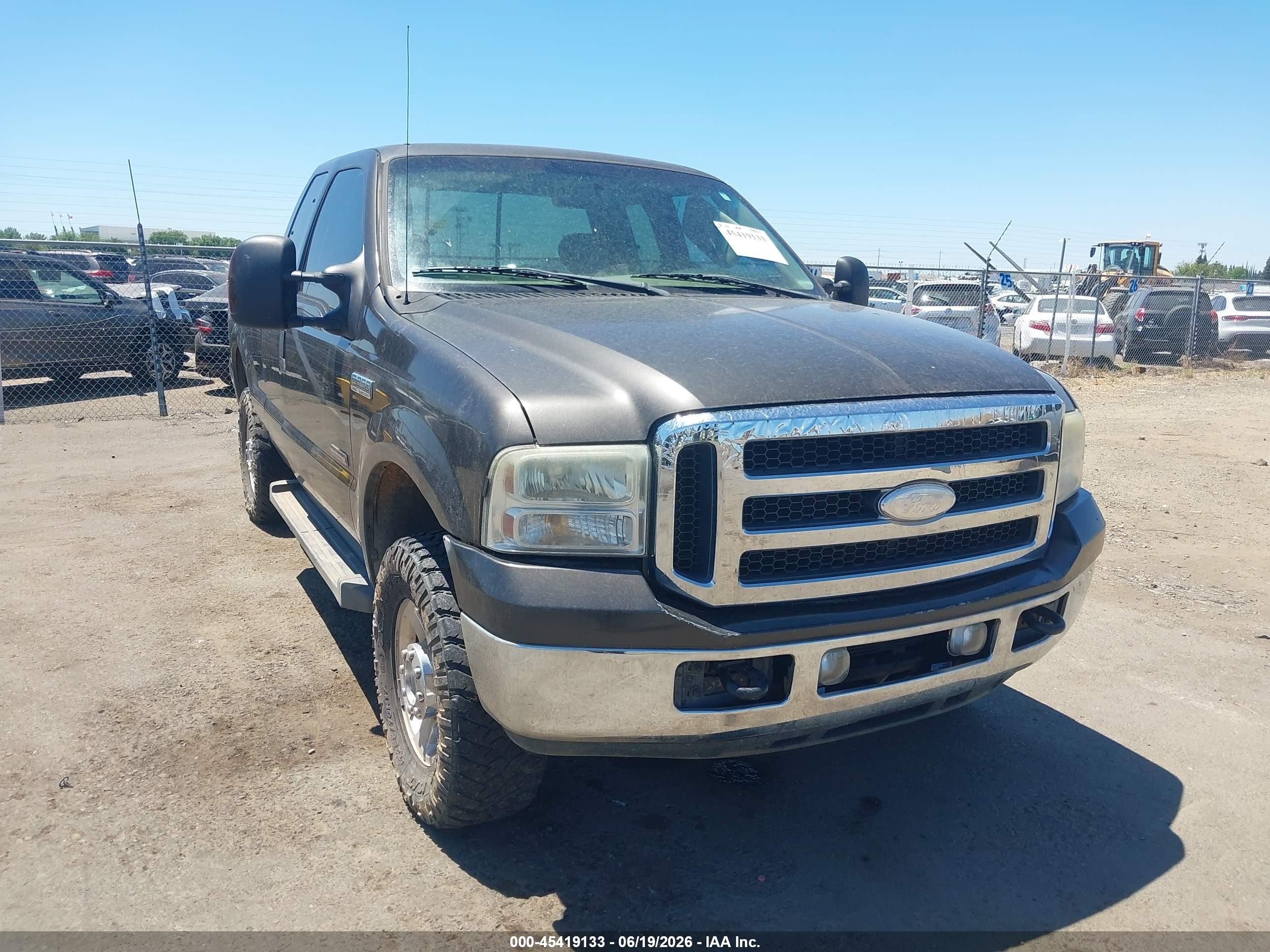 2006 Ford F-250 Lariat/xl/xlt Gray vin: 1FTSX21P86EA15515