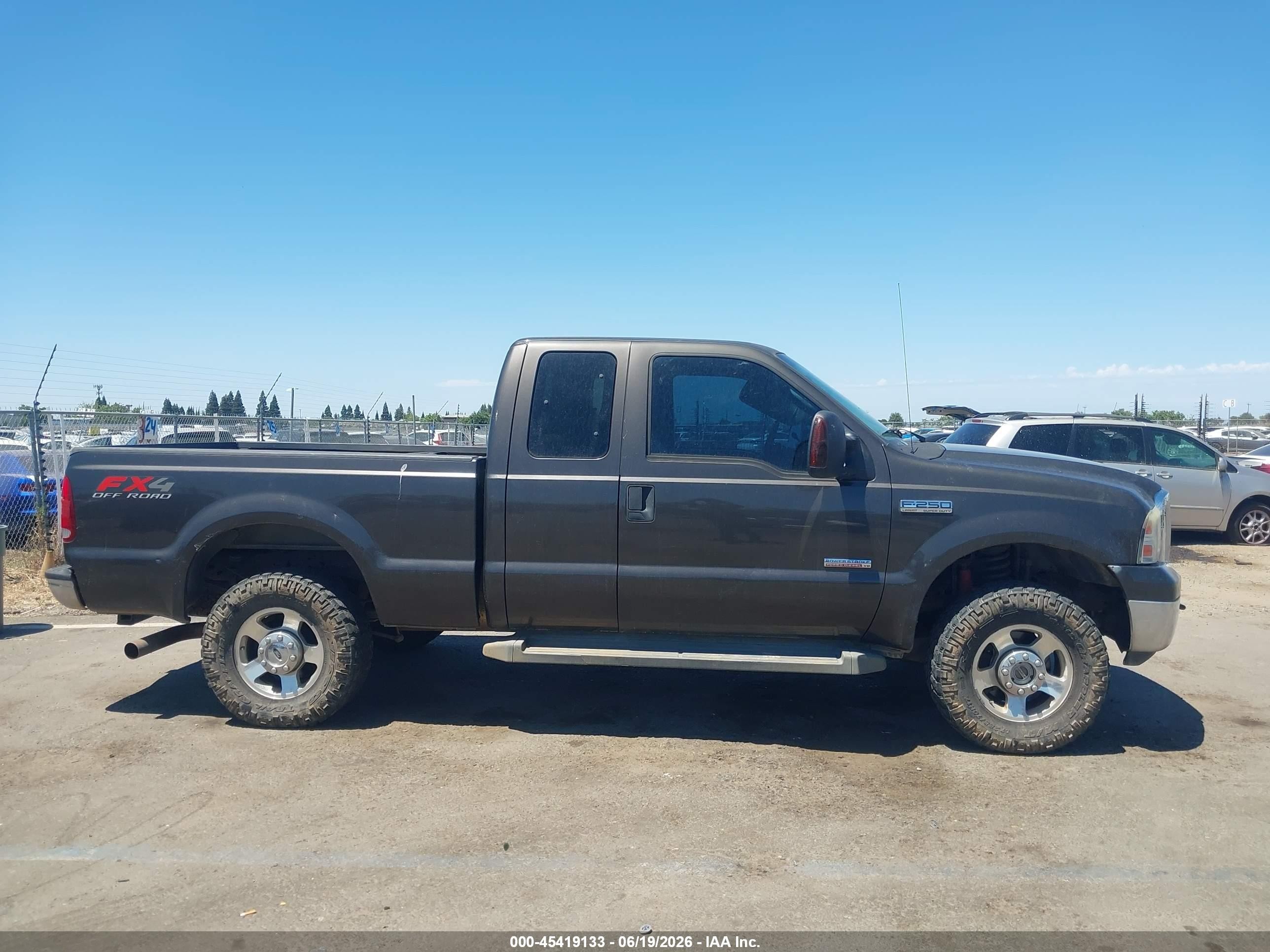 2006 Ford F-250 Lariat/xl/xlt Gray vin: 1FTSX21P86EA15515