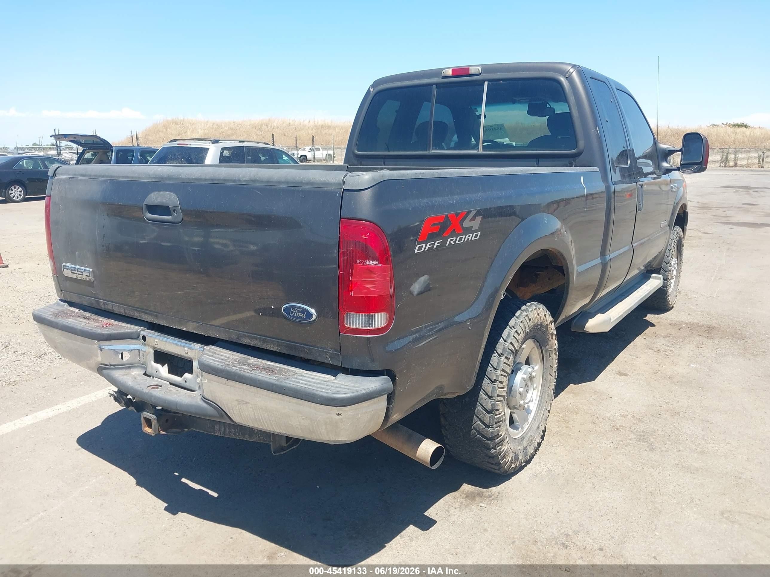 2006 Ford F-250 Lariat/xl/xlt Gray vin: 1FTSX21P86EA15515