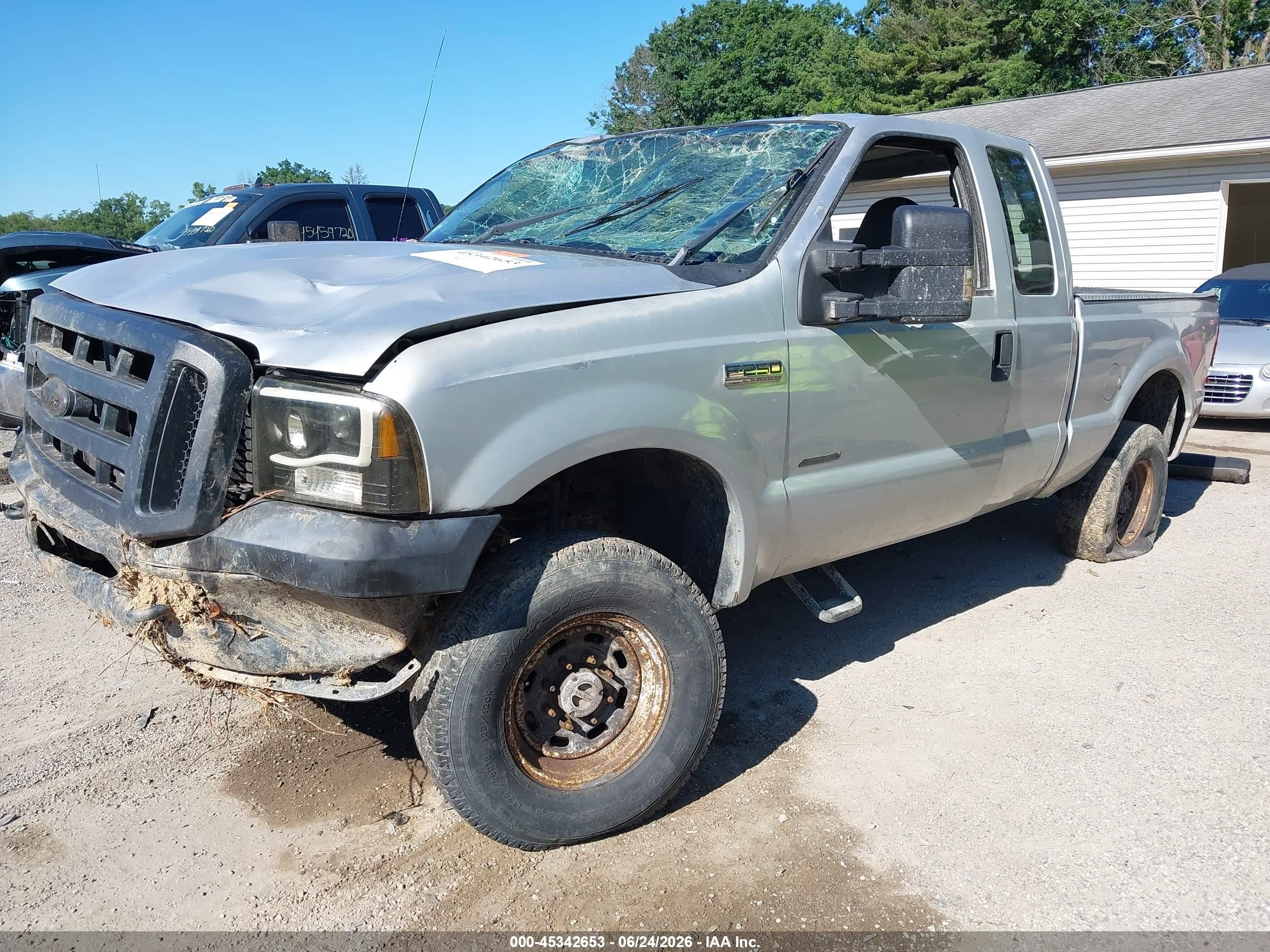 2006 Ford F-250 Lariat/xl/xlt Silver vin: 1FTSX21P86EA41340
