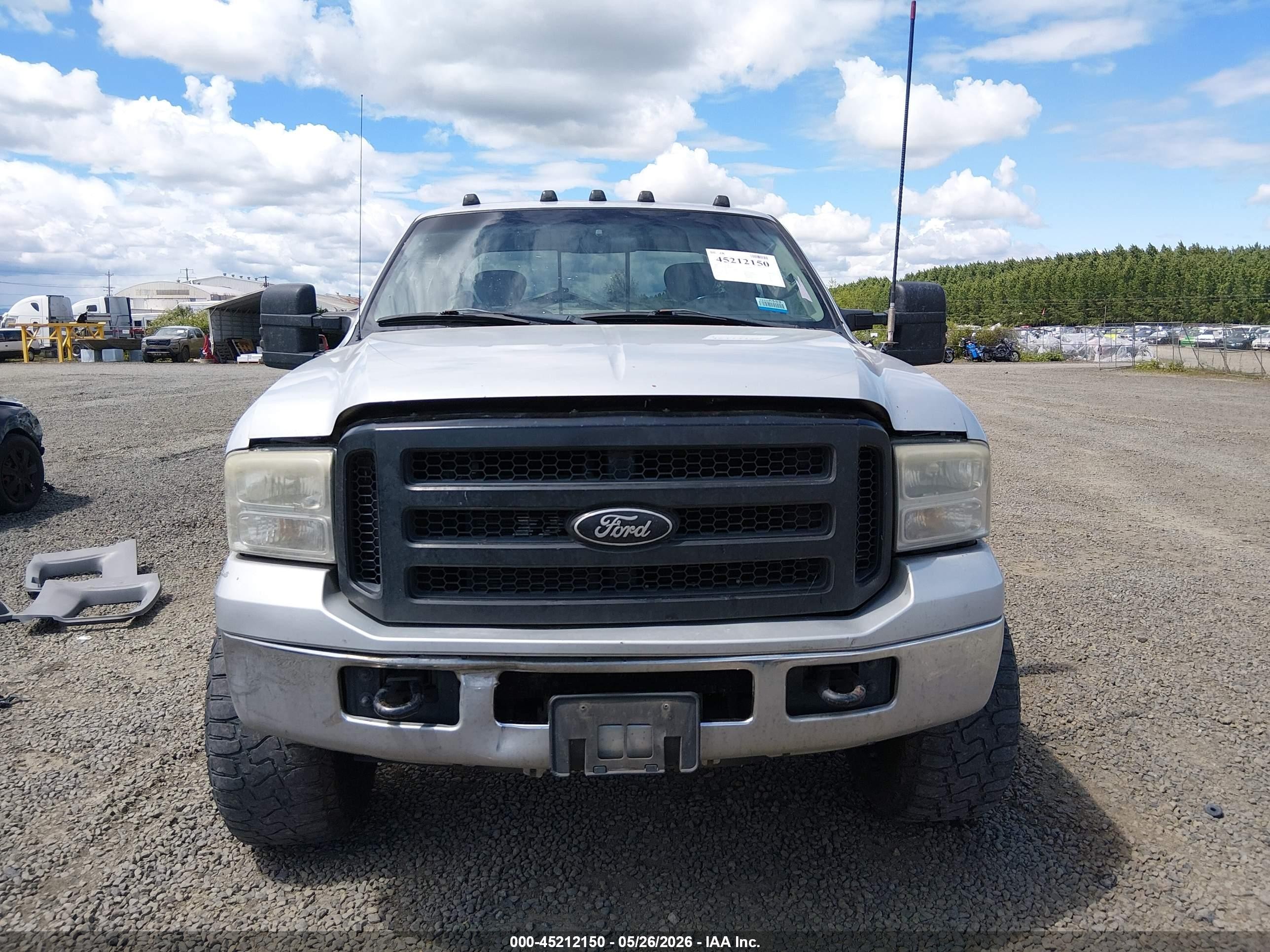 2007 Ford F-250 Lariat/xl/xlt Silver vin: 1FTSX21P87EB29791