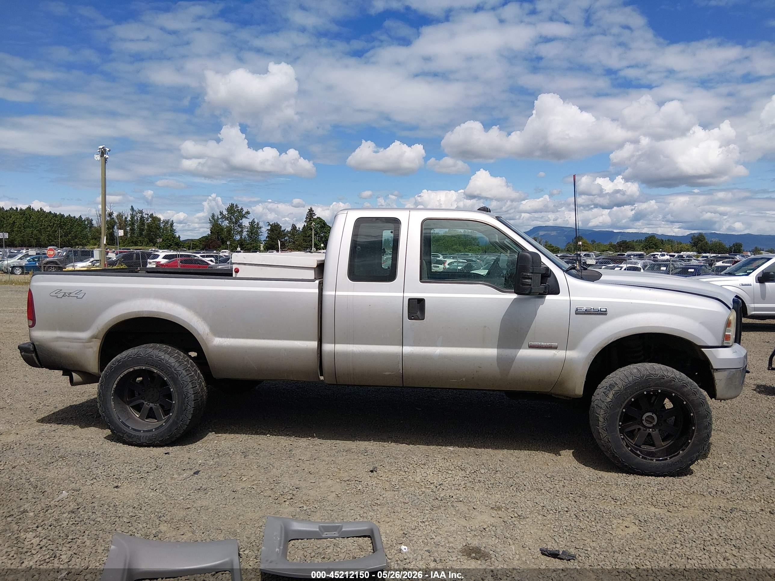 2007 Ford F-250 Lariat/xl/xlt Silver vin: 1FTSX21P87EB29791
