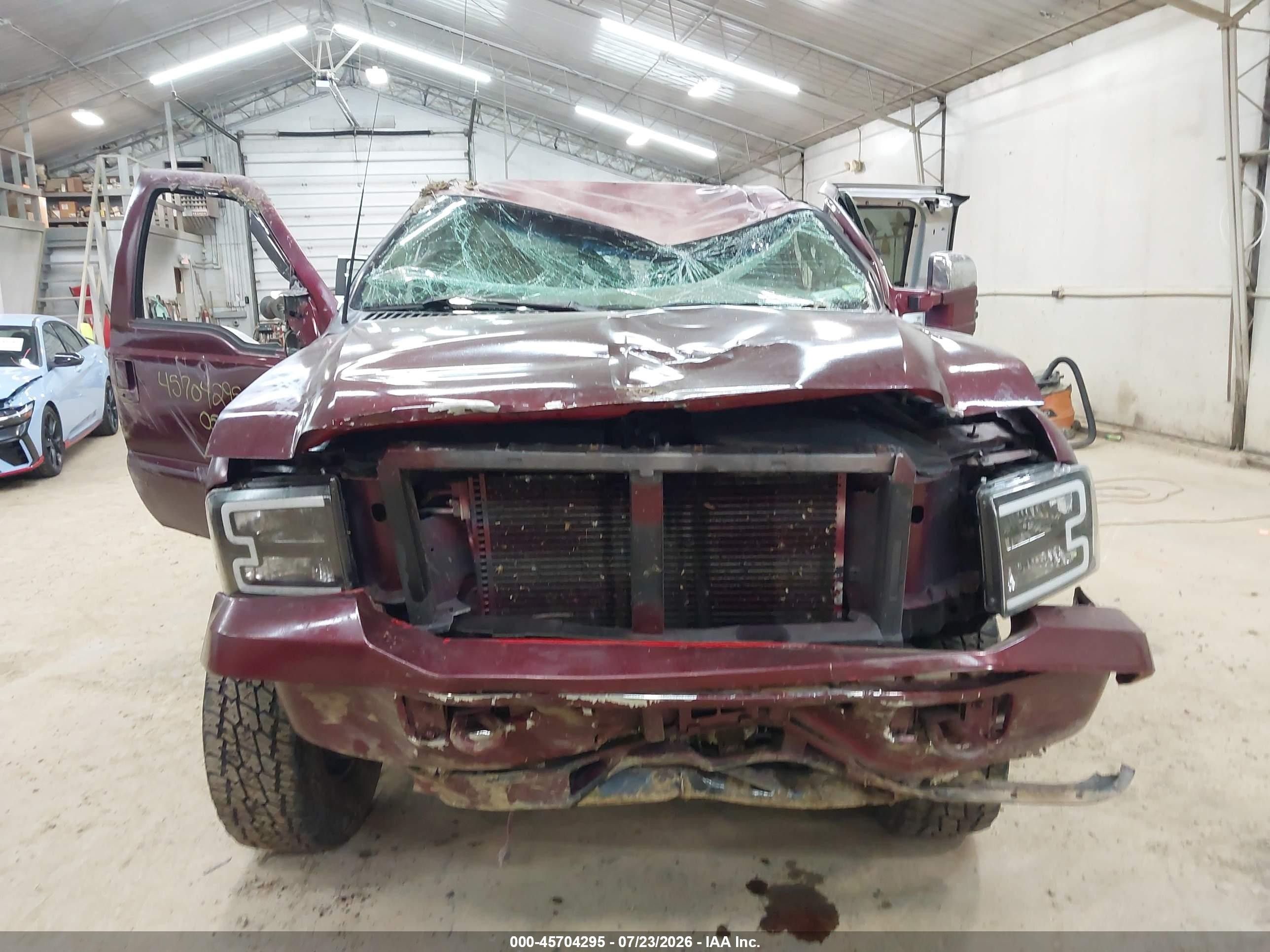 2005 Ford F-250 Lariat/xl/xlt Red vin: 1FTSX21P95EB00443