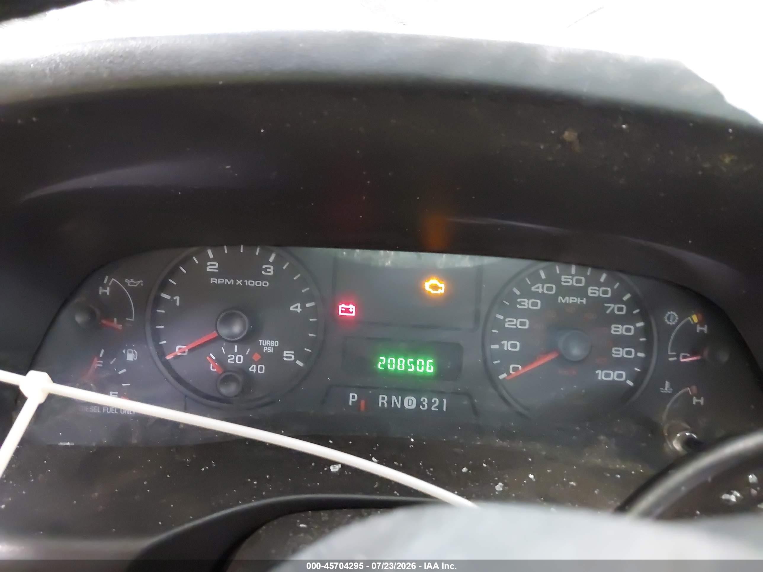 2005 Ford F-250 Lariat/xl/xlt Red vin: 1FTSX21P95EB00443