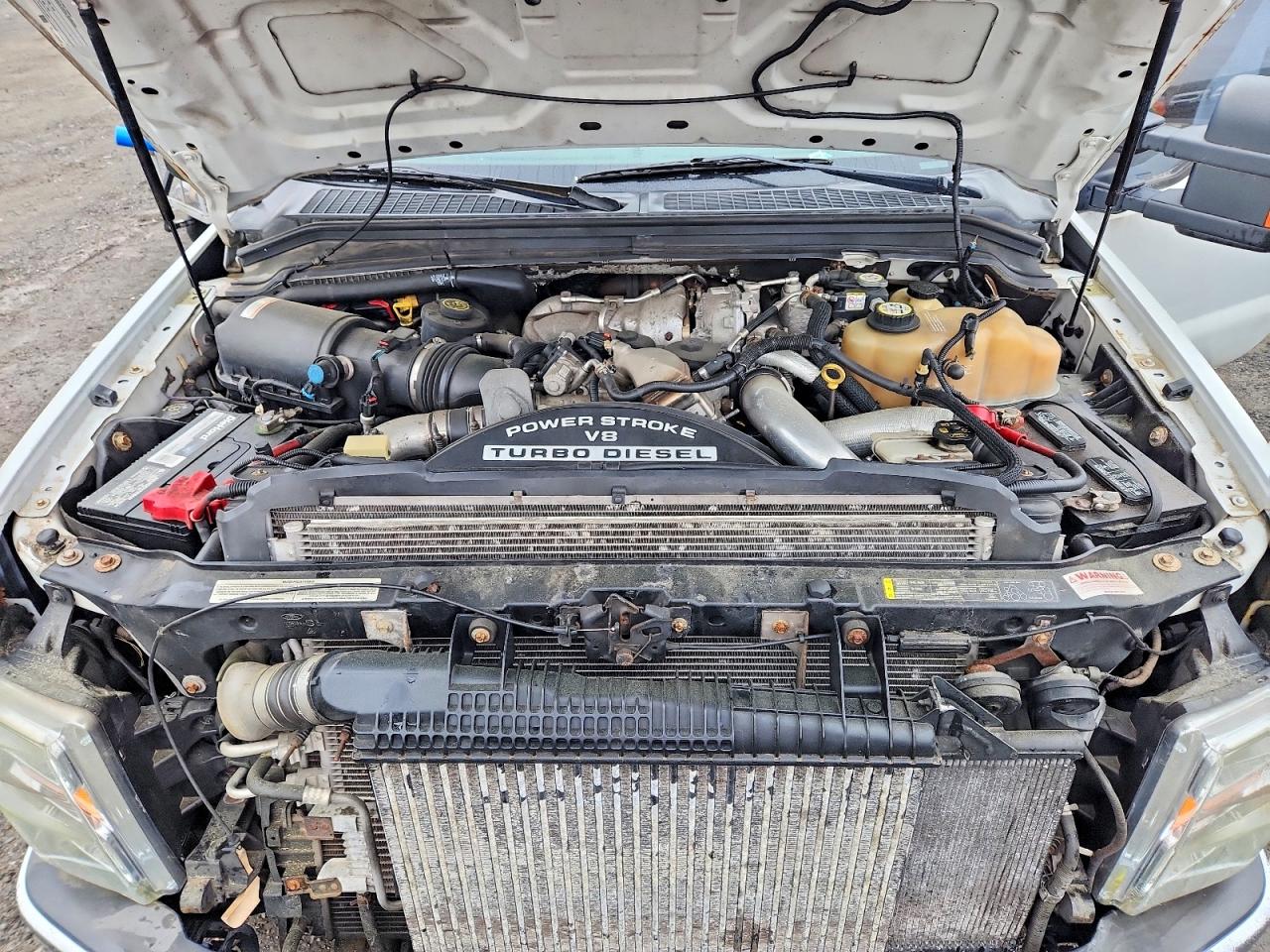 2008 Ford F250 Super Duty White vin: 1FTSX21R08EB97196