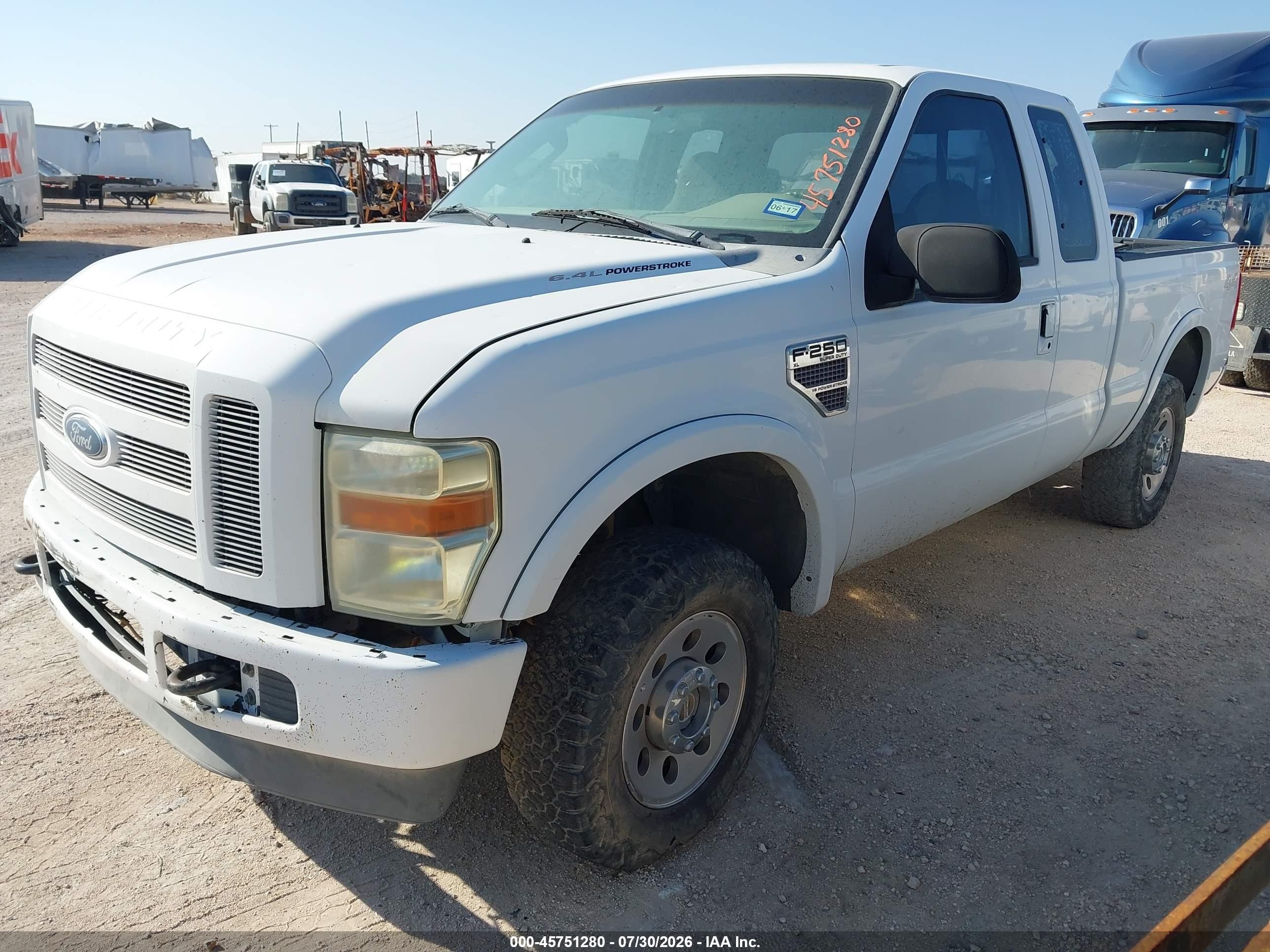 2008 Ford Super Duty F-250 Srw White vin: 1FTSX21R28EA33383