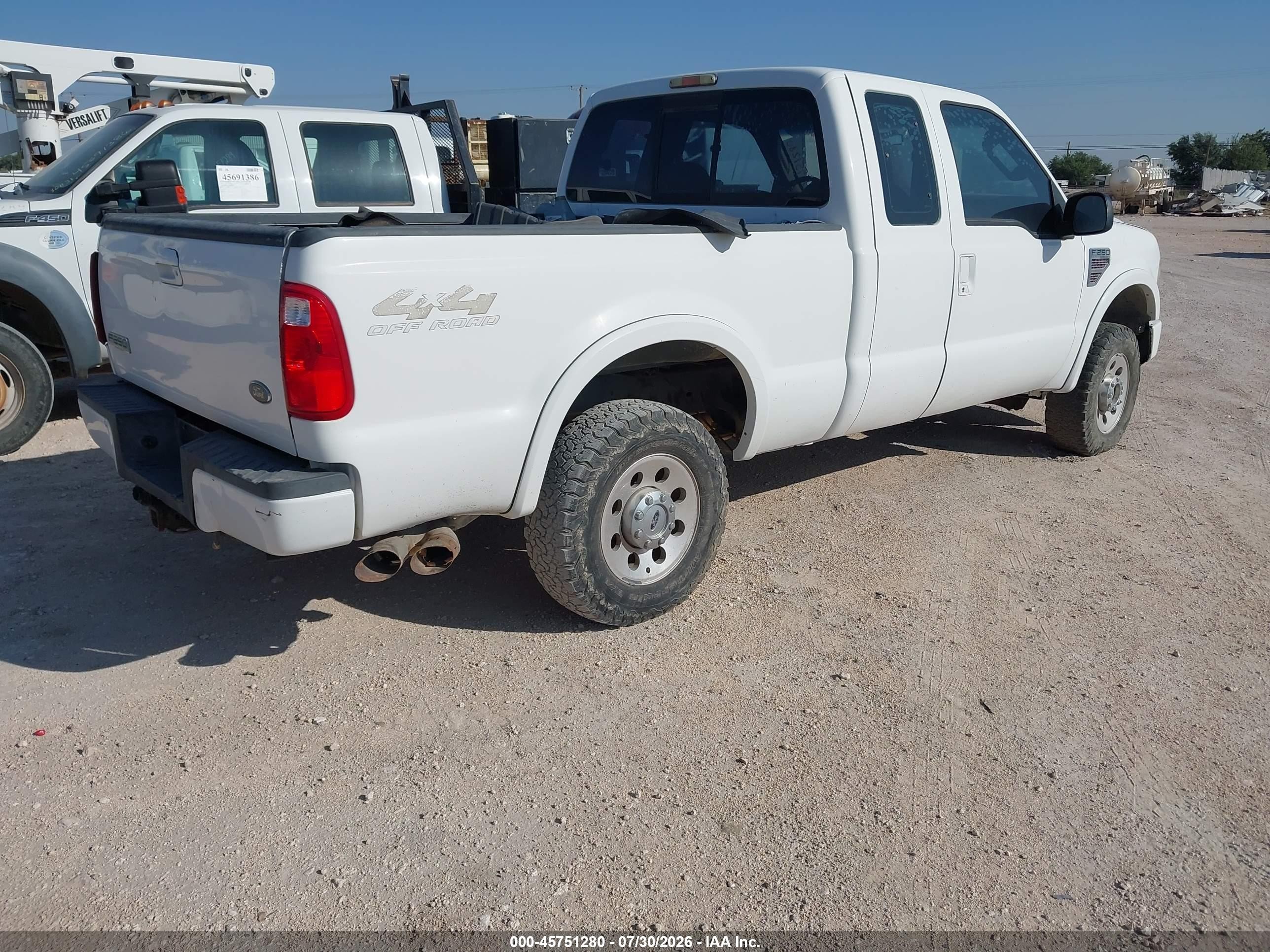 2008 Ford Super Duty F-250 Srw White vin: 1FTSX21R28EA33383