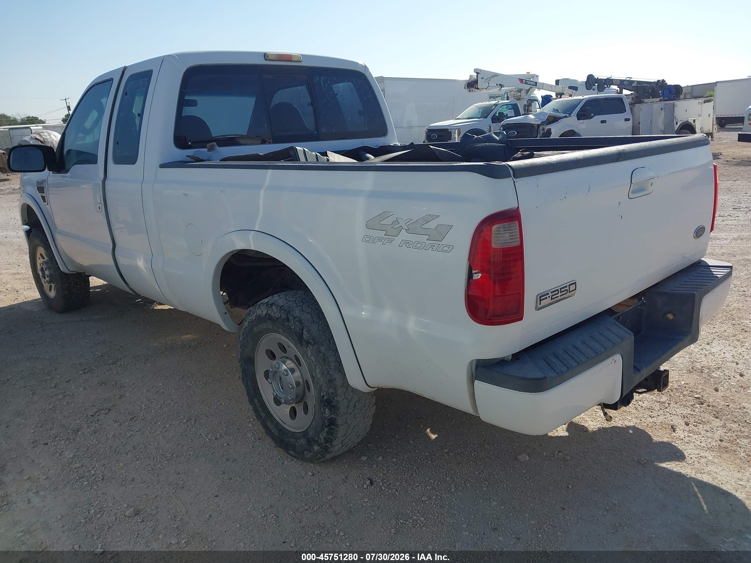 2008 Ford Super Duty F-250 Srw White vin: 1FTSX21R28EA33383