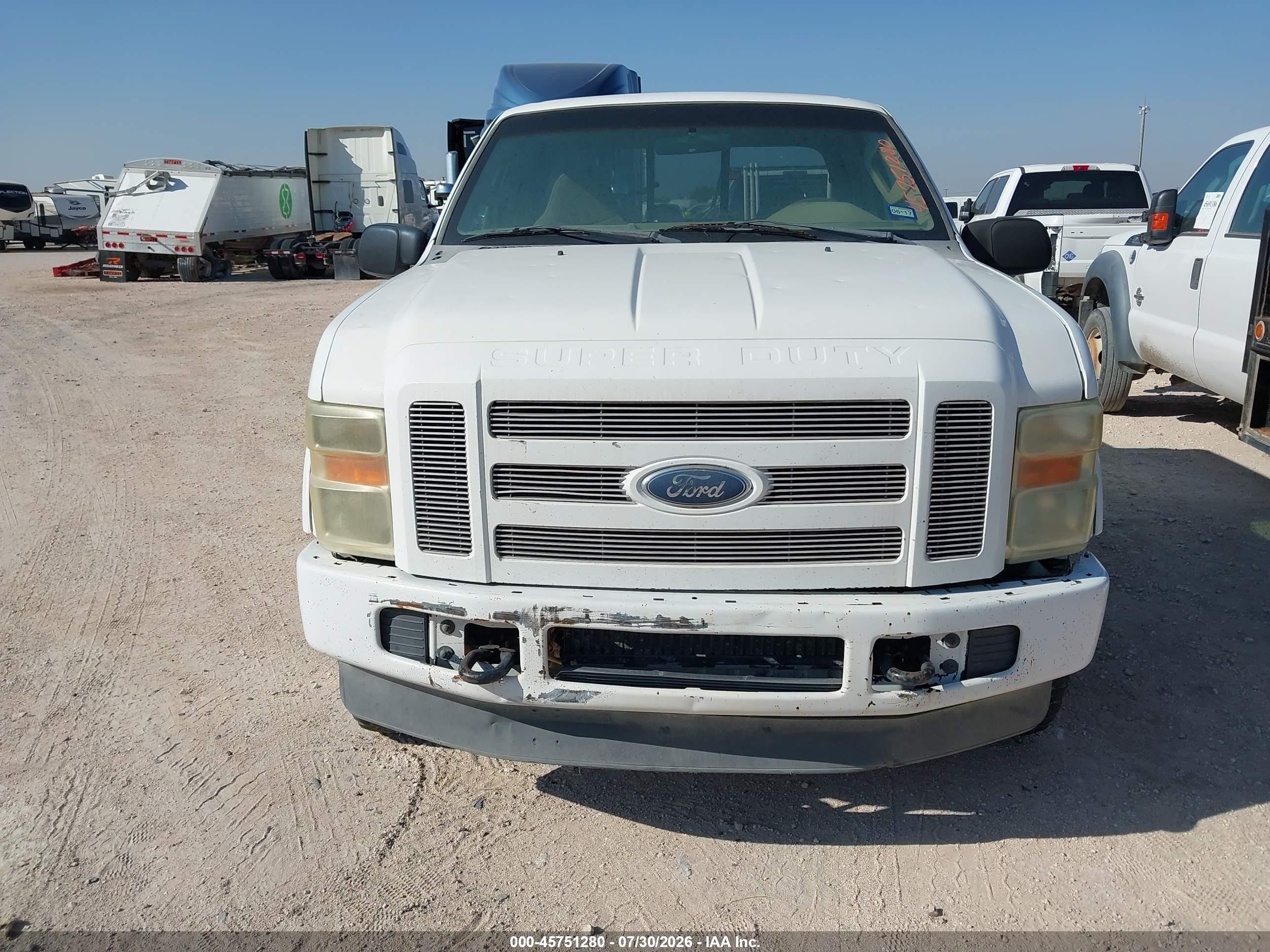 2008 Ford Super Duty F-250 Srw White vin: 1FTSX21R28EA33383