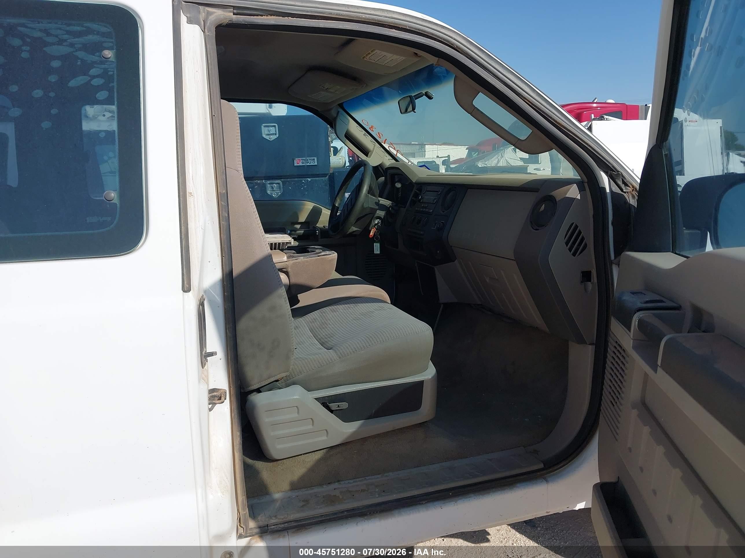 2008 Ford Super Duty F-250 Srw White vin: 1FTSX21R28EA33383