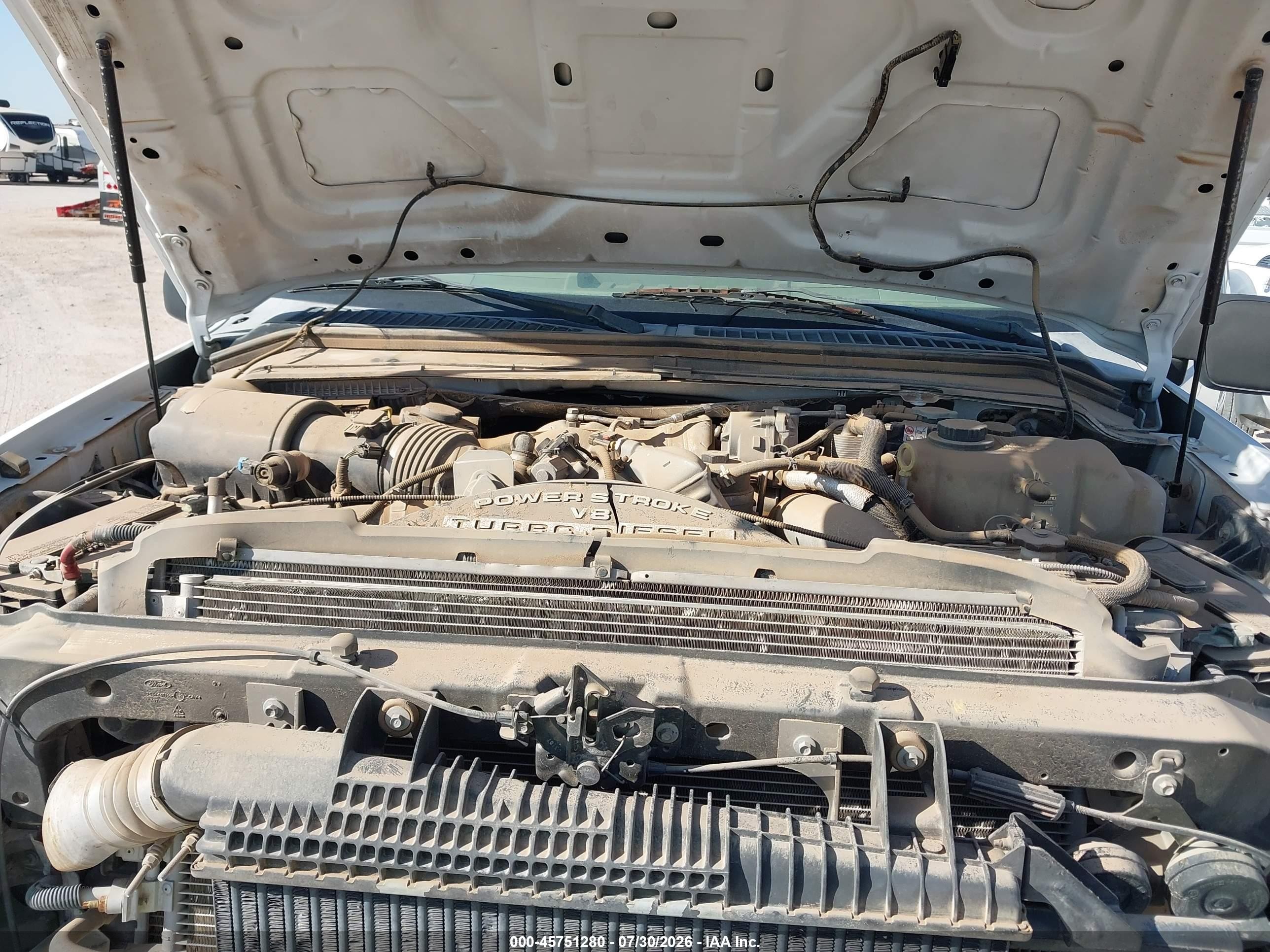 2008 Ford Super Duty F-250 Srw White vin: 1FTSX21R28EA33383