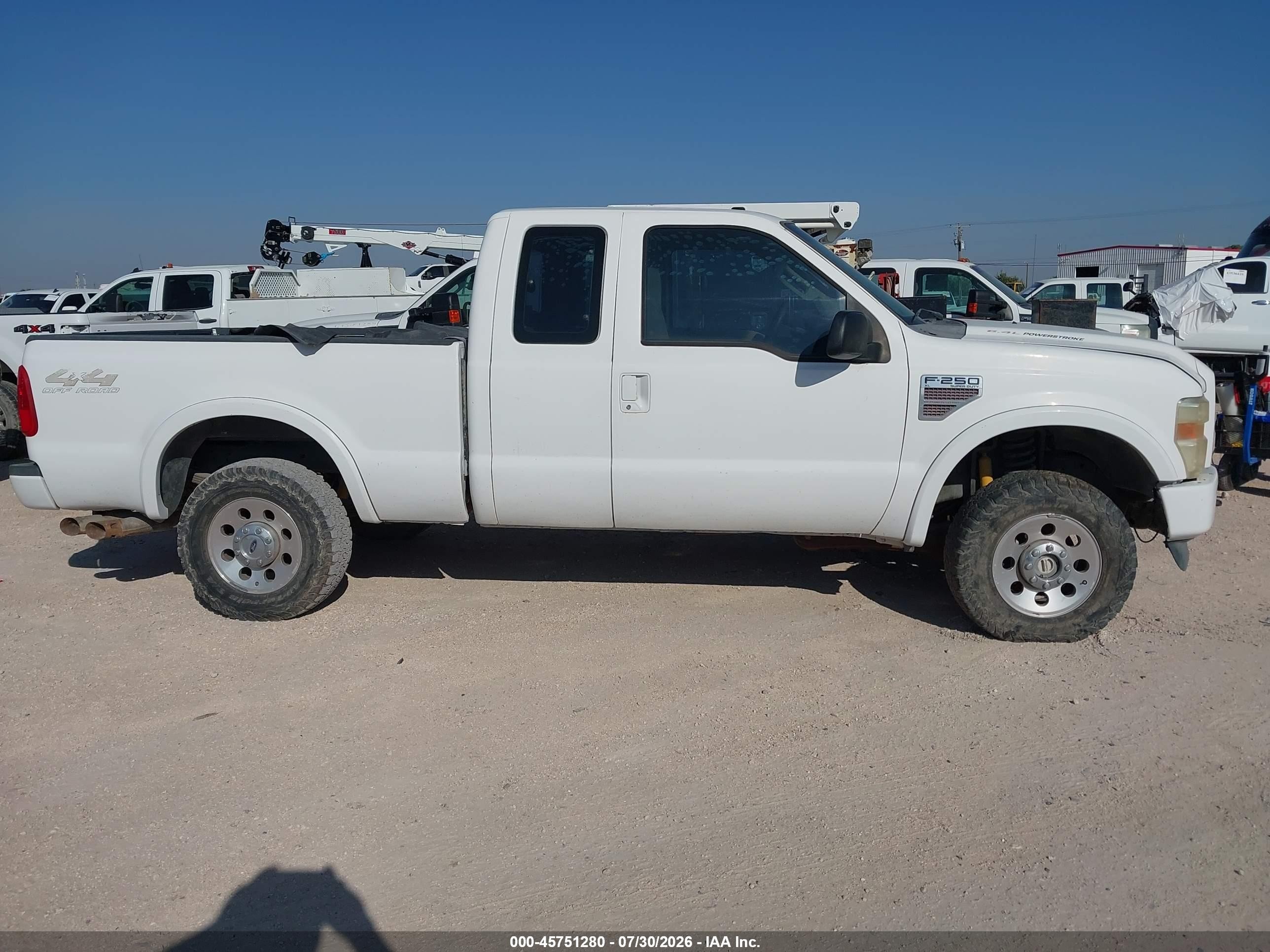 2008 Ford Super Duty F-250 Srw White vin: 1FTSX21R28EA33383