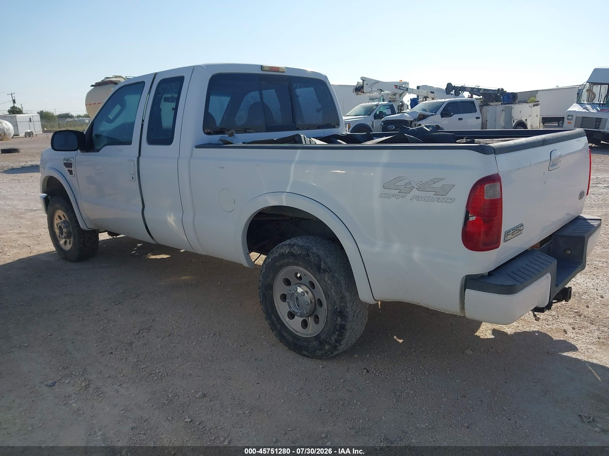 2008 Ford Super Duty F-250 Srw White vin: 1FTSX21R28EA33383
