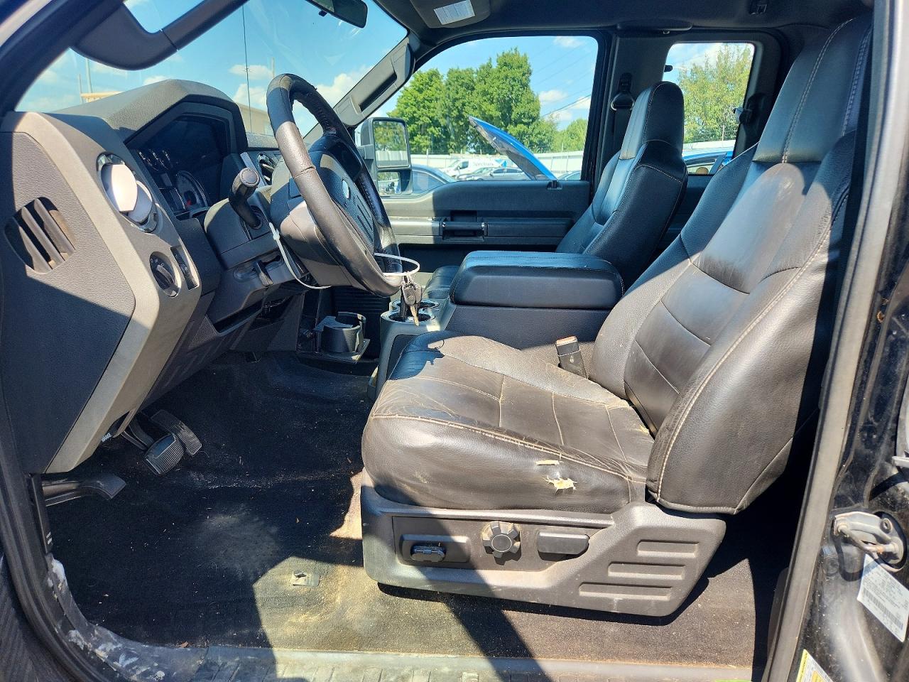 2008 Ford F250 Super Duty Black vin: 1FTSX21R38EA56459