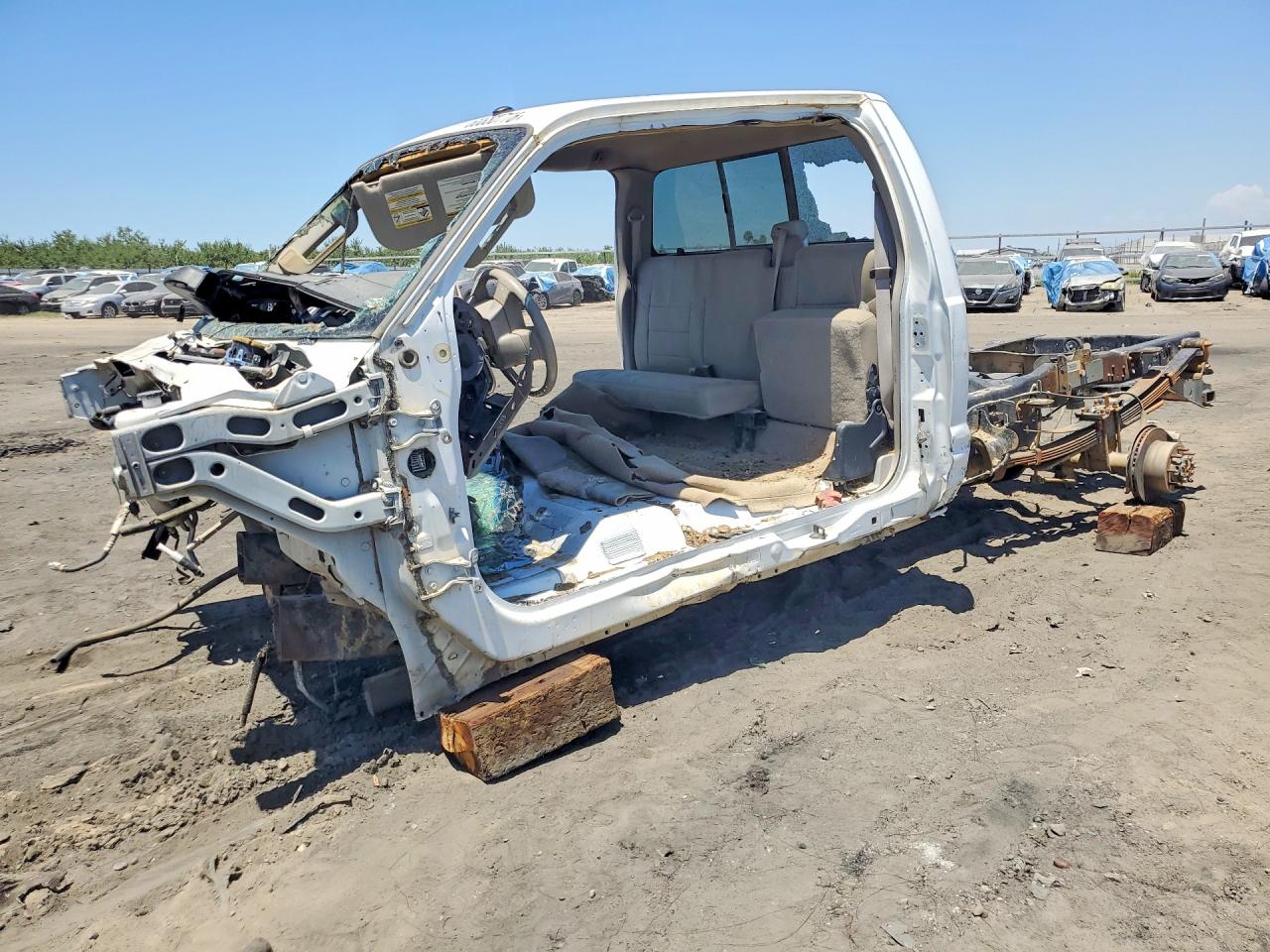 2008 Ford F250 Super Duty White vin: 1FTSX21R38EA72063