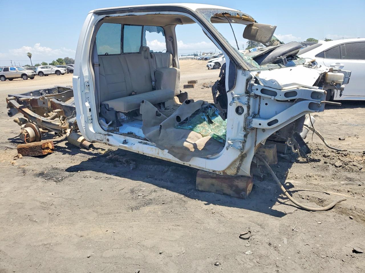 2008 Ford F250 Super Duty White vin: 1FTSX21R38EA72063
