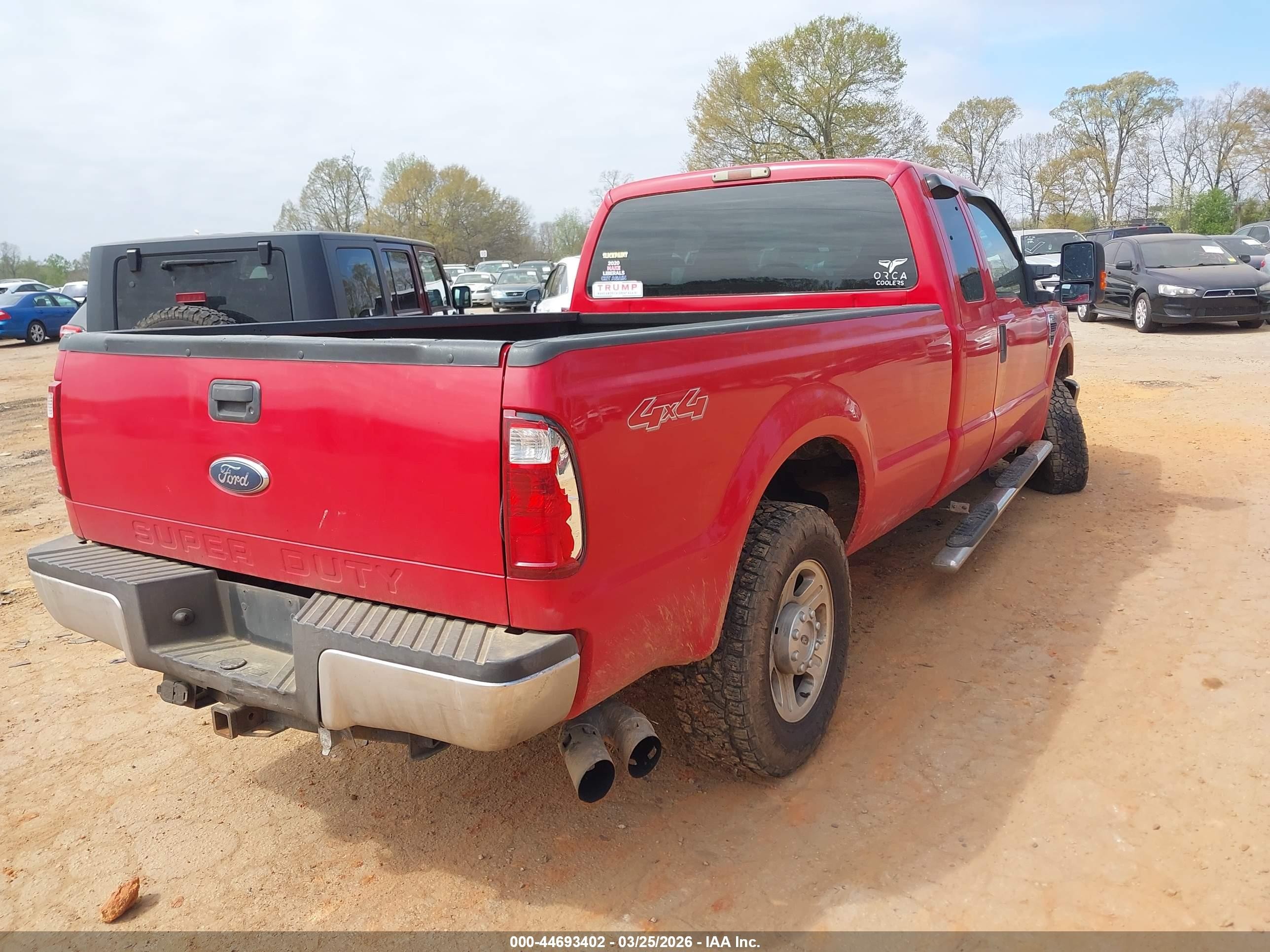 2008 Ford F-250 Fx4/lariat/xl/xlt Red vin: 1FTSX21R48EB62306