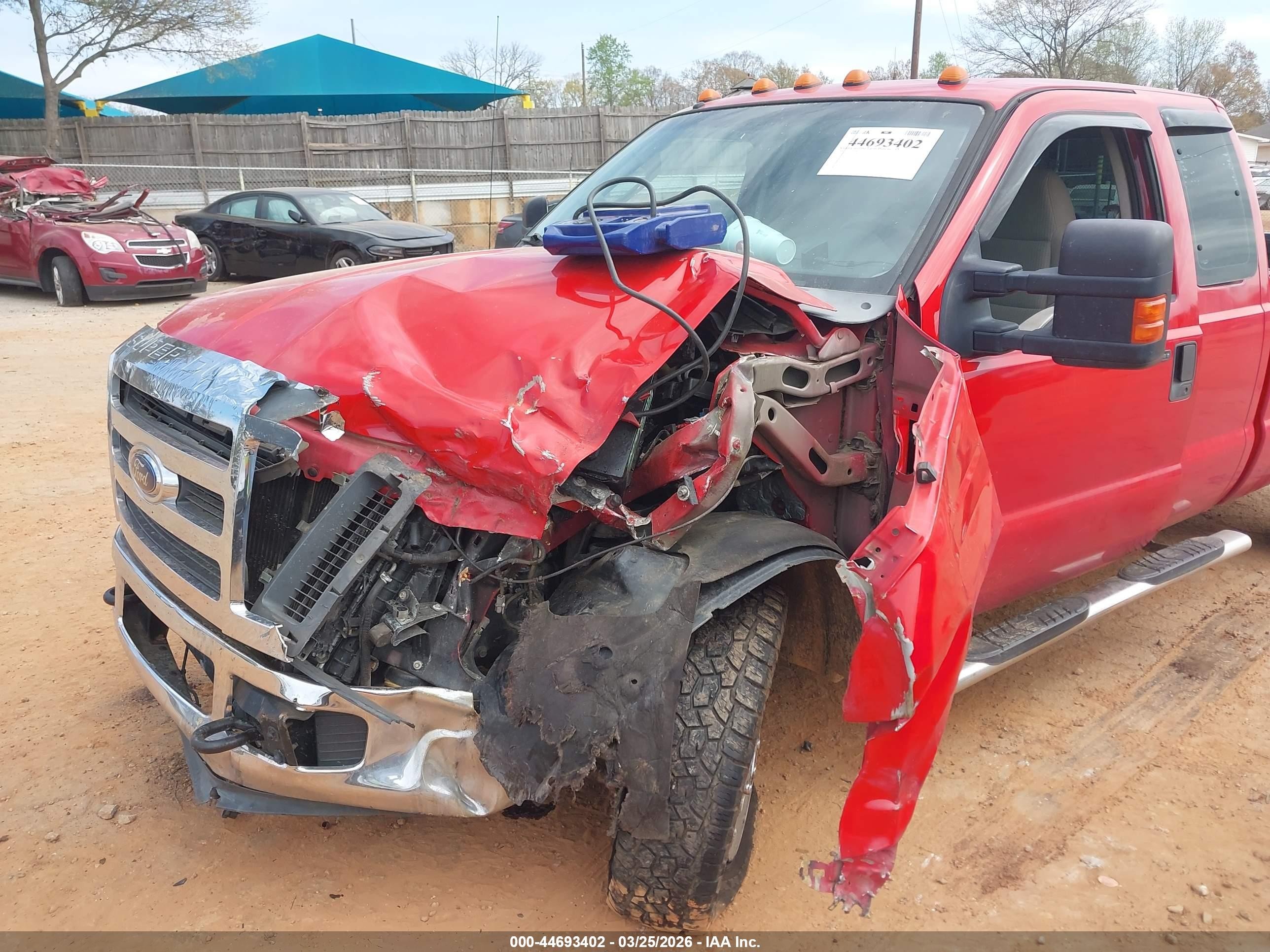 2008 Ford F-250 Fx4/lariat/xl/xlt Red vin: 1FTSX21R48EB62306