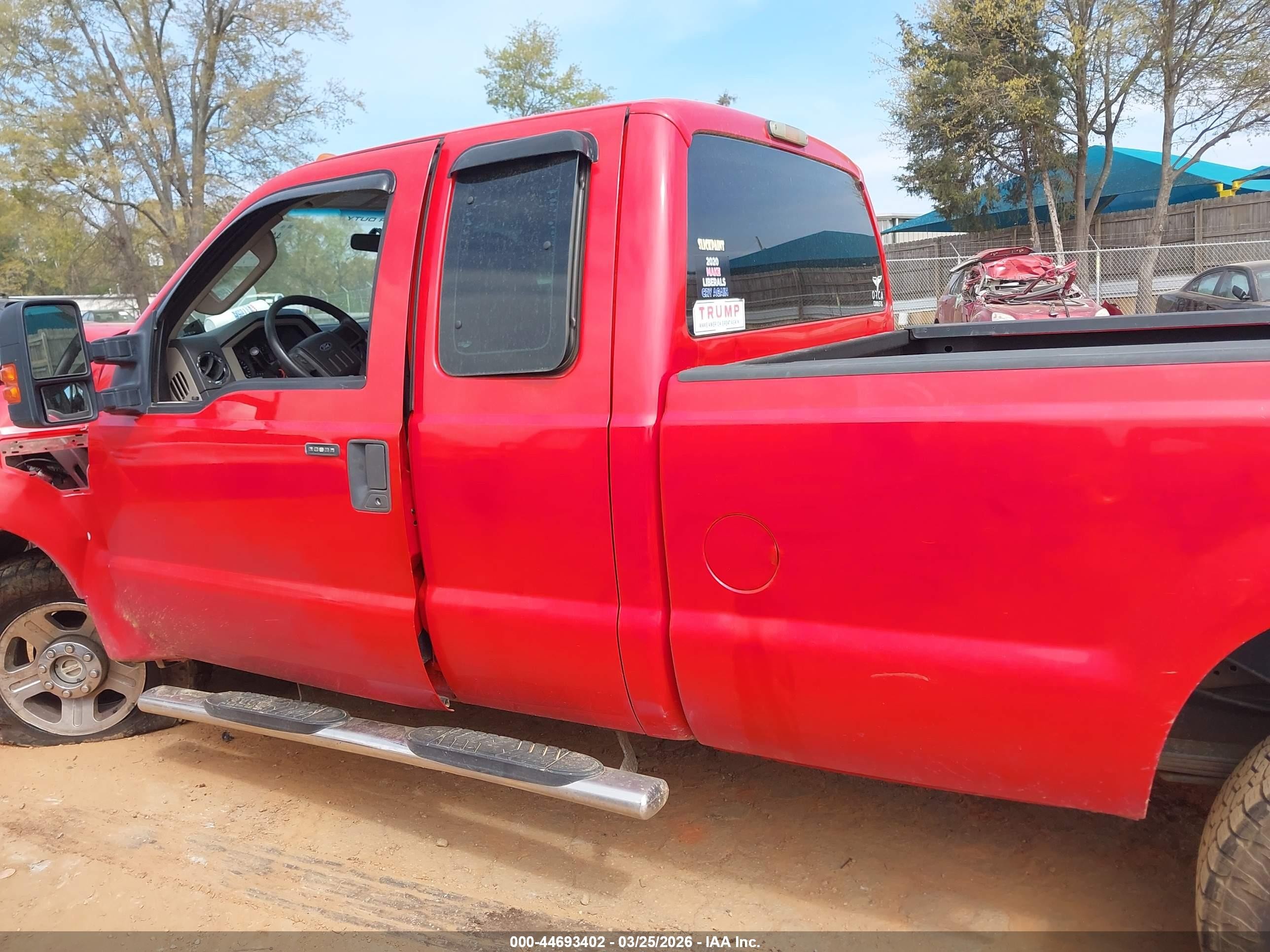 2008 Ford F-250 Fx4/lariat/xl/xlt Red vin: 1FTSX21R48EB62306