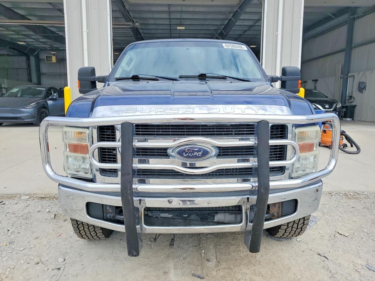 2008 Ford F250 Super Duty Blue vin: 1FTSX21R68EB89376