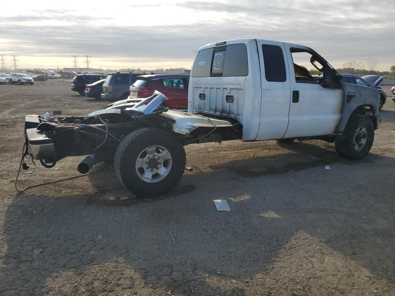 2008 Ford F250 Super Duty White vin: 1FTSX21R98EA29539