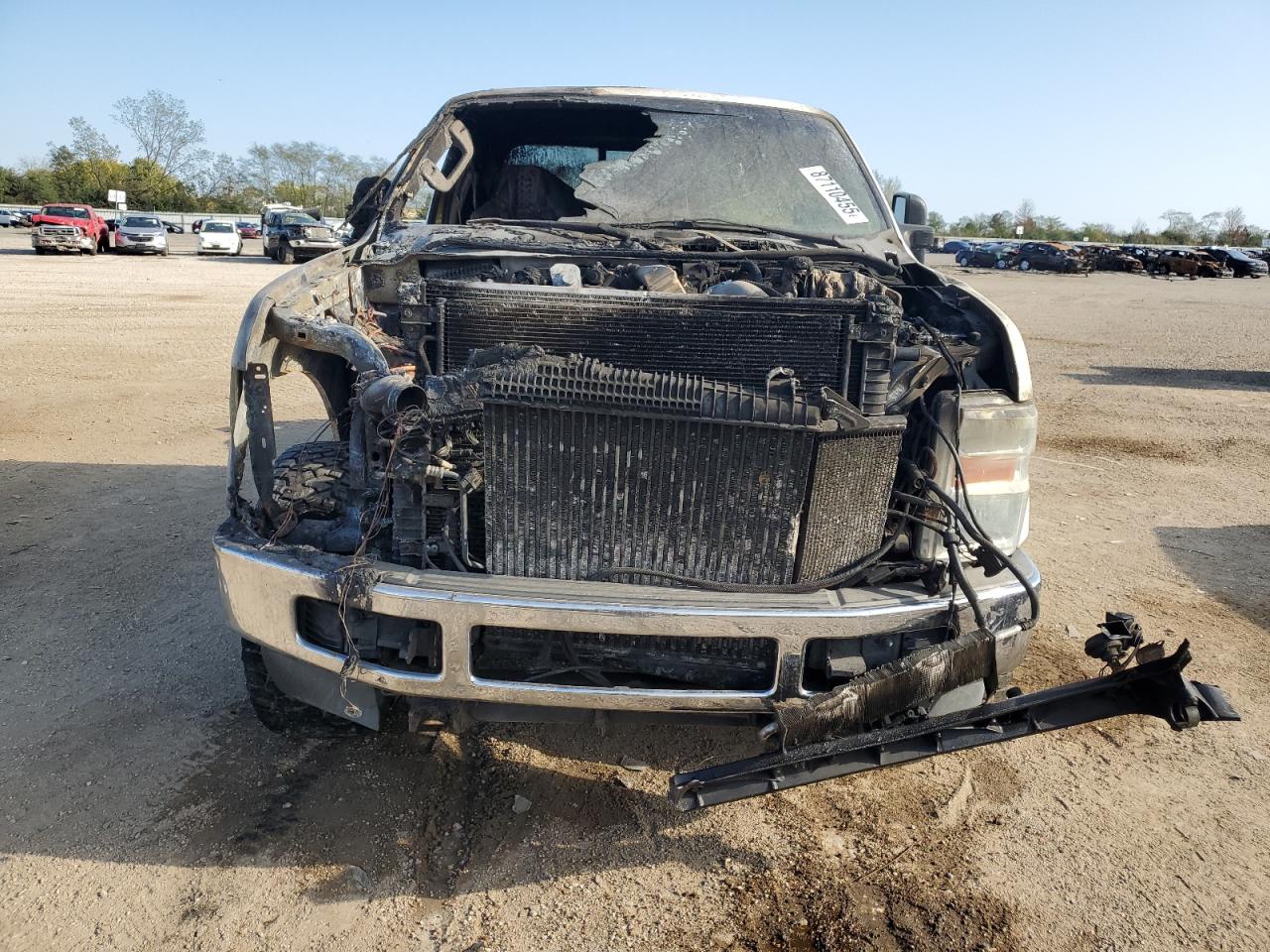 2008 Ford F250 Super Duty White vin: 1FTSX21R98EA29539