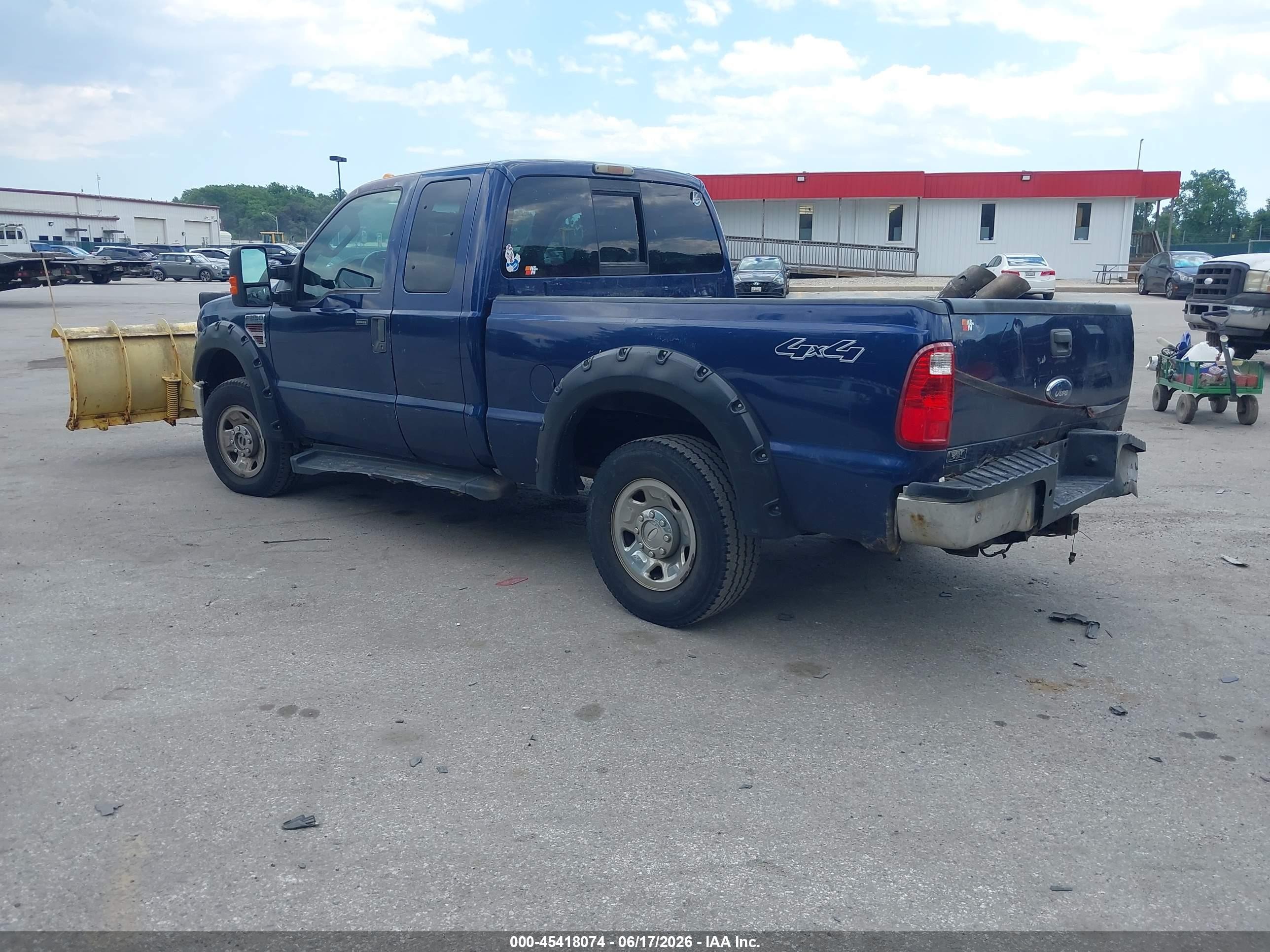 2009 Ford Super Duty F-250 Srw Fx4/lariat/xl/xlt Blue vin: 1FTSX21R99EB08324