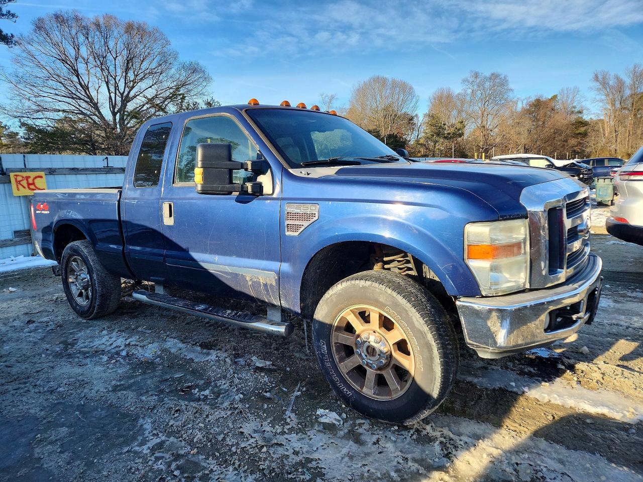2008 Ford F250 Super Duty Blue vin: 1FTSX21RX8EB22022