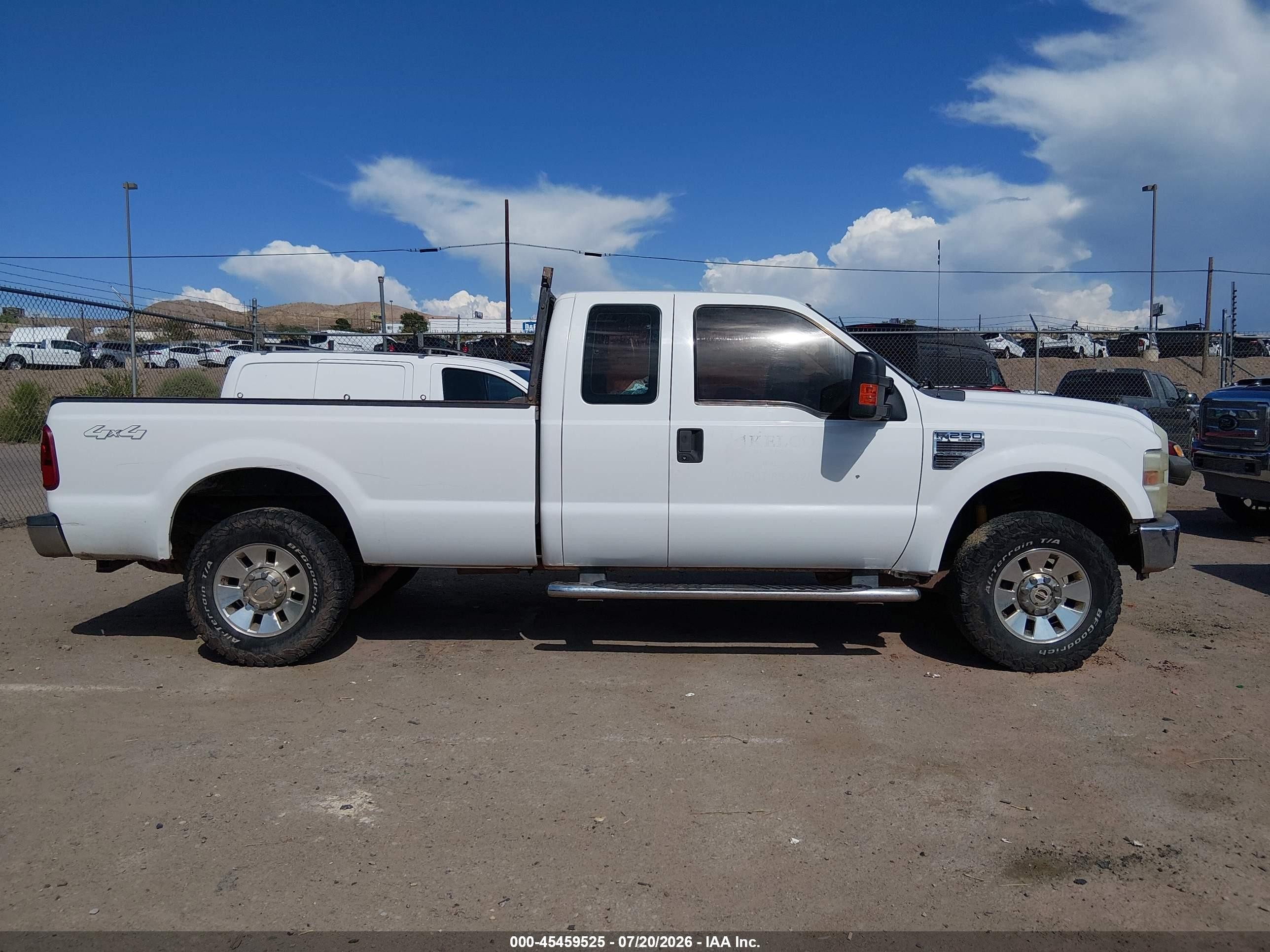 2008 Ford F-250 Fx4/lariat/xl/xlt White vin: 1FTSX21Y38EE19883