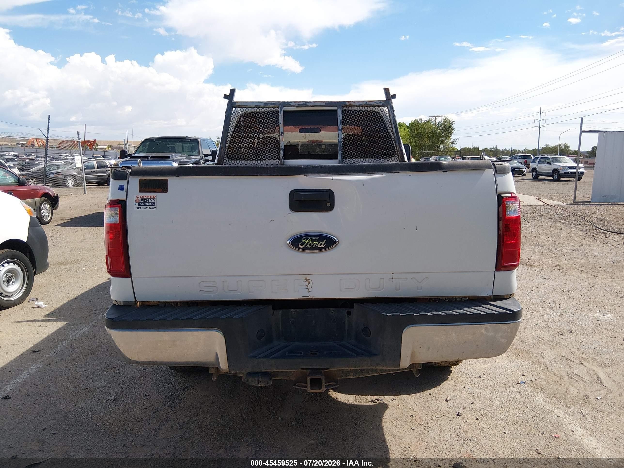 2008 Ford F-250 Fx4/lariat/xl/xlt White vin: 1FTSX21Y38EE19883