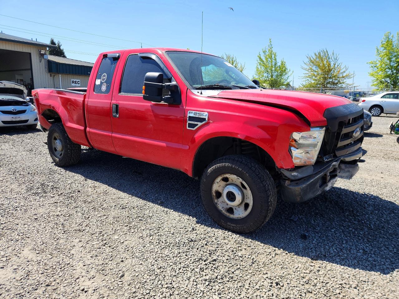 2009 Ford F250 Super Duty Красный vin: 1FTSX21Y49EA79208