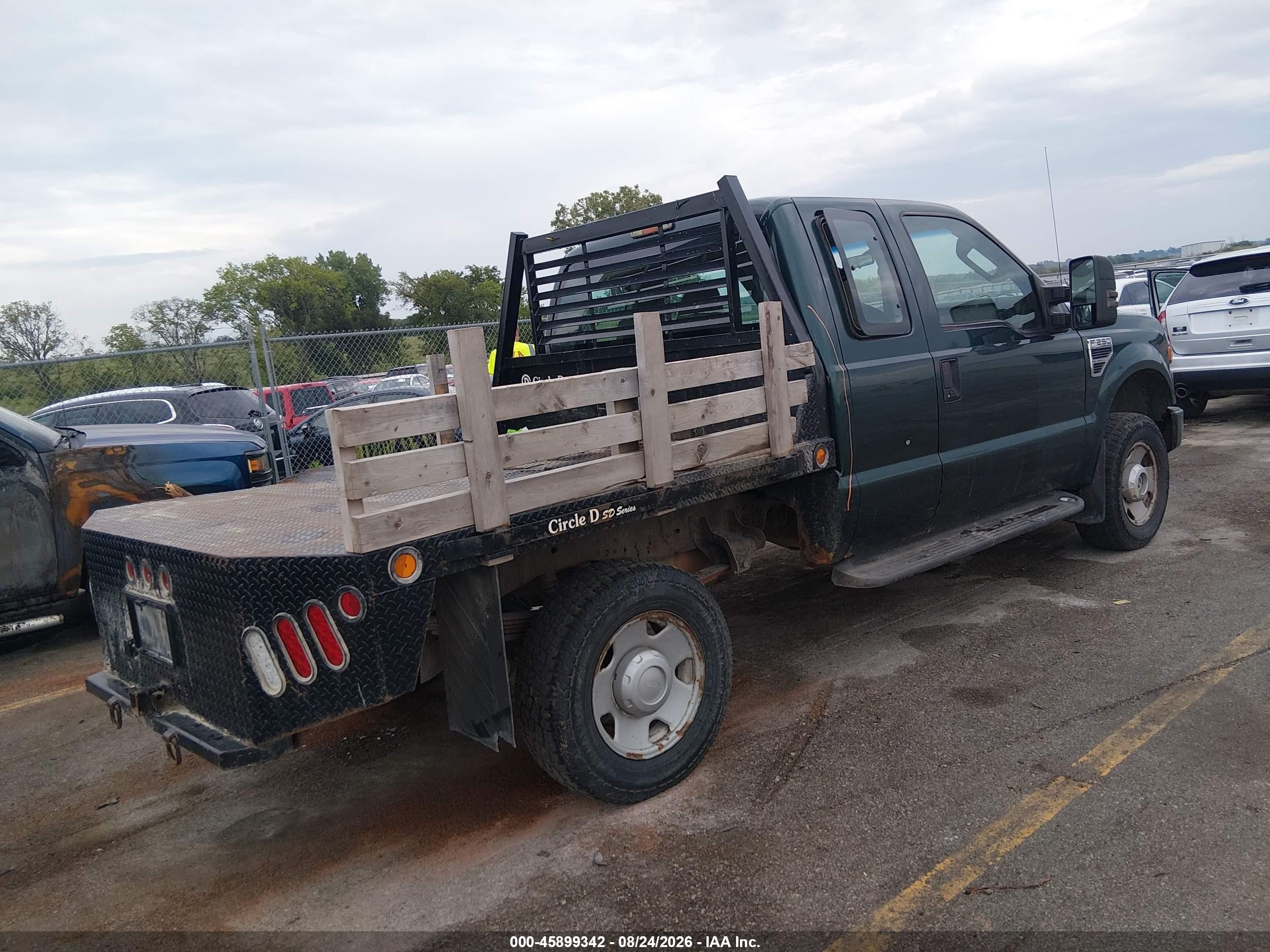 2008 Ford Super Duty F-250 Srw Fx4/lariat/xl/xlt Green vin: 1FTSX21Y58EA36303