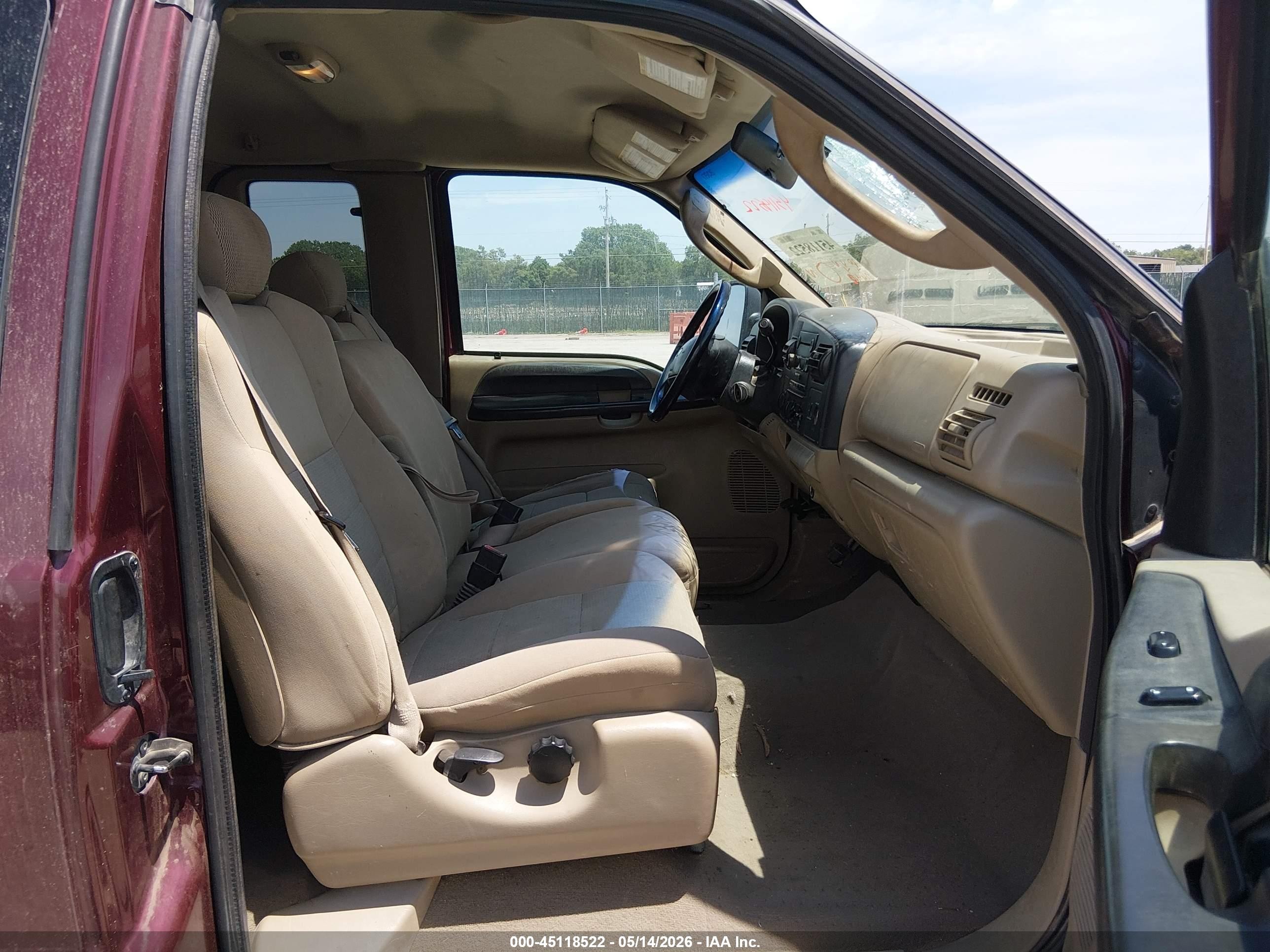 2007 Ford F-250 Lariat/xl/xlt Темно-бордовый vin: 1FTSX21Y97EA35024